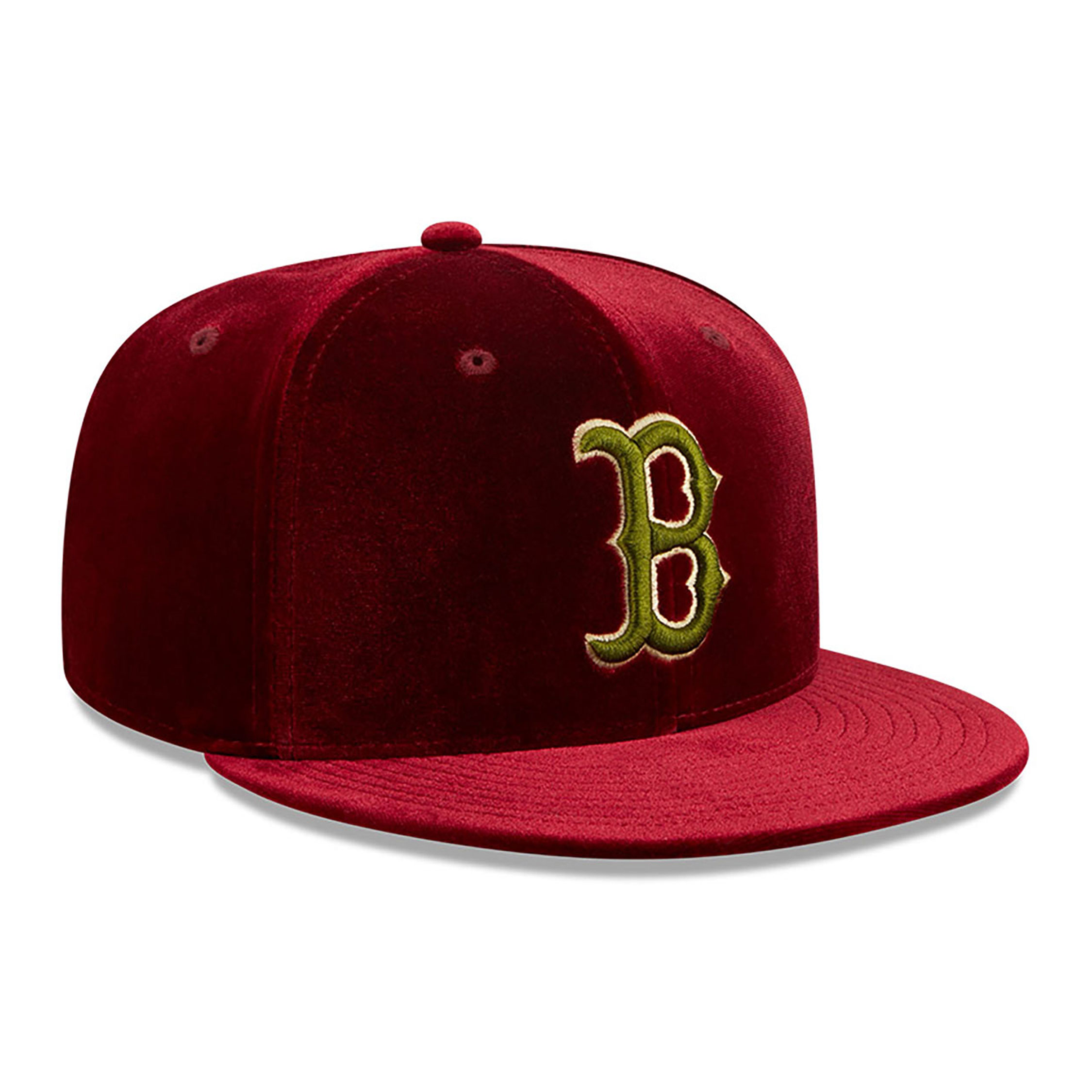 Boston Red Sox Vintage Velvet Dark Red 59FIFTY Fitted Cap