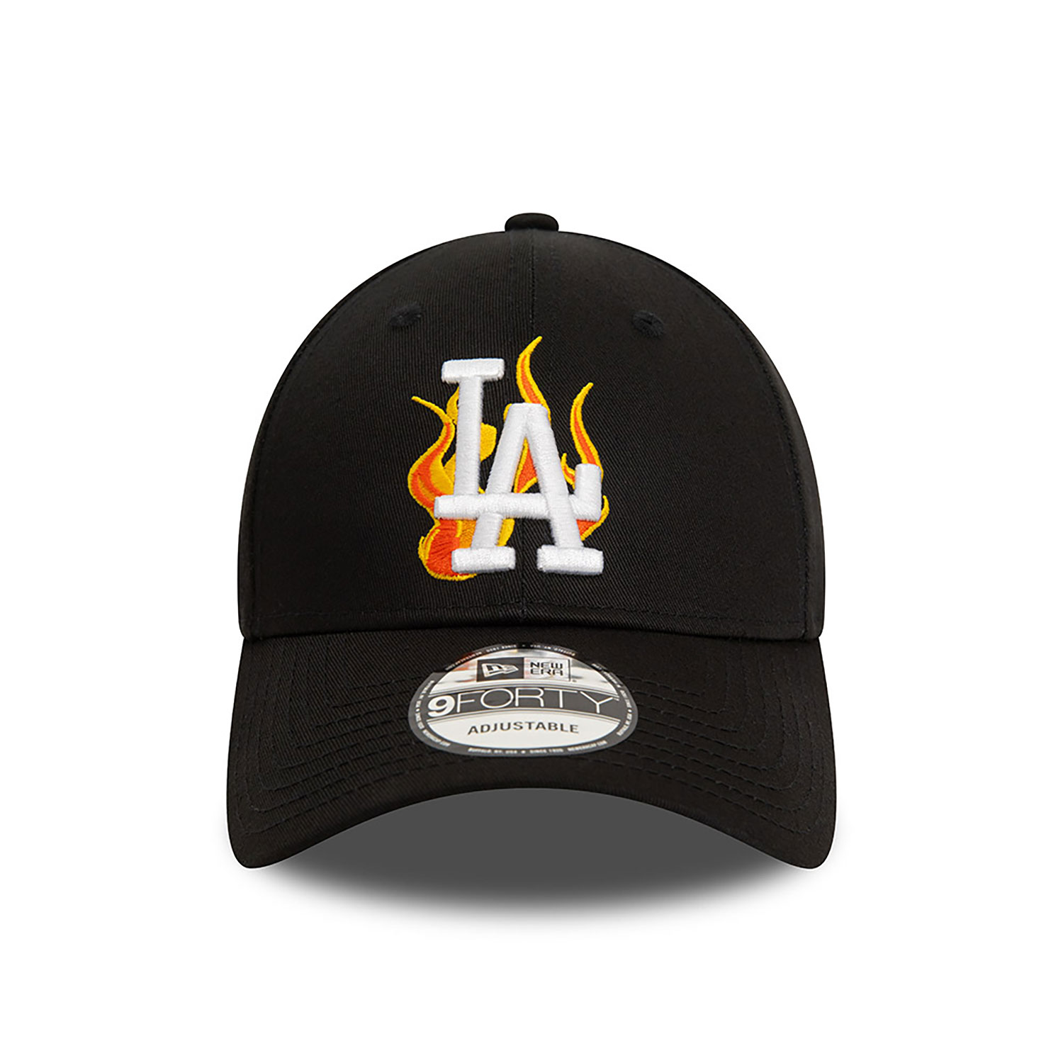LA Dodgers MLB Flame Black 9FORTY Adjustable Cap