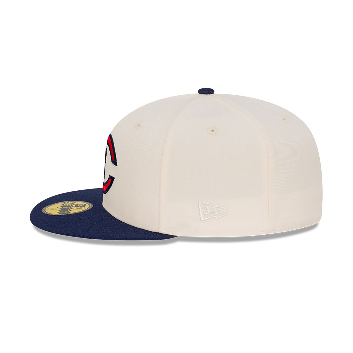 Chicago Cubs Cooperstown Chrome White 59FIFTY Fitted Cap