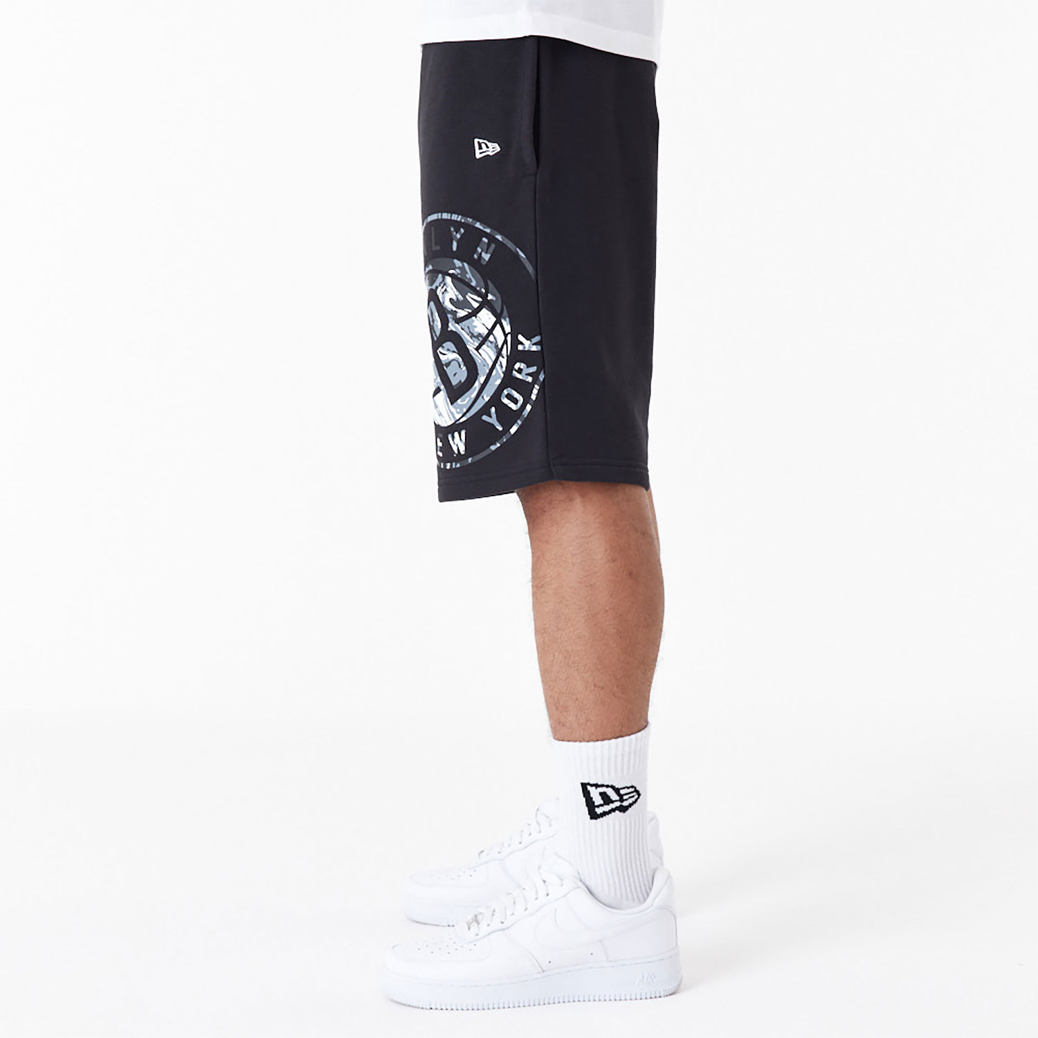 Brooklyn Nets NBA Infill Graphic Black Shorts