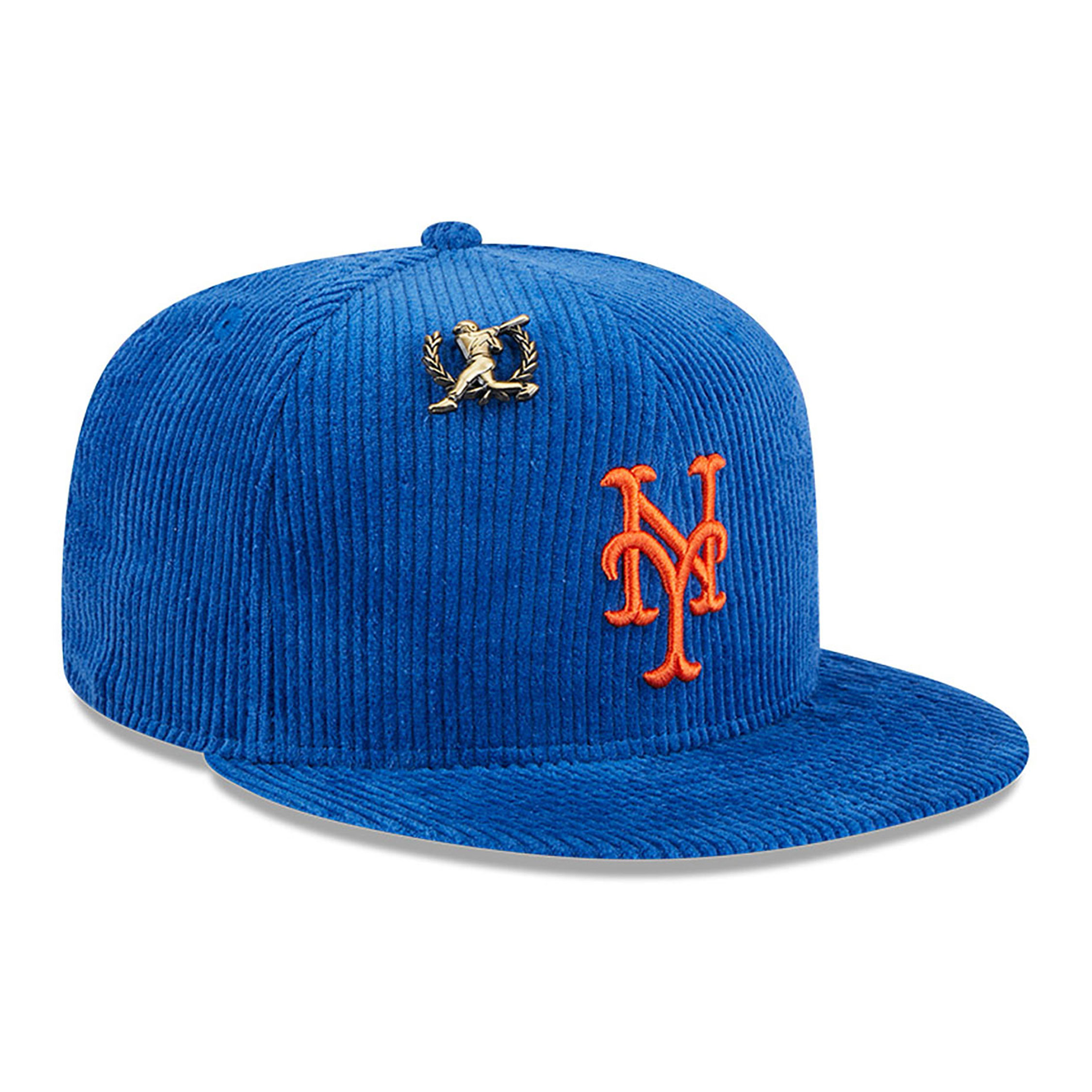 New York Mets Letterman Pin Cord Blue 59FIFTY Fitted Cap
