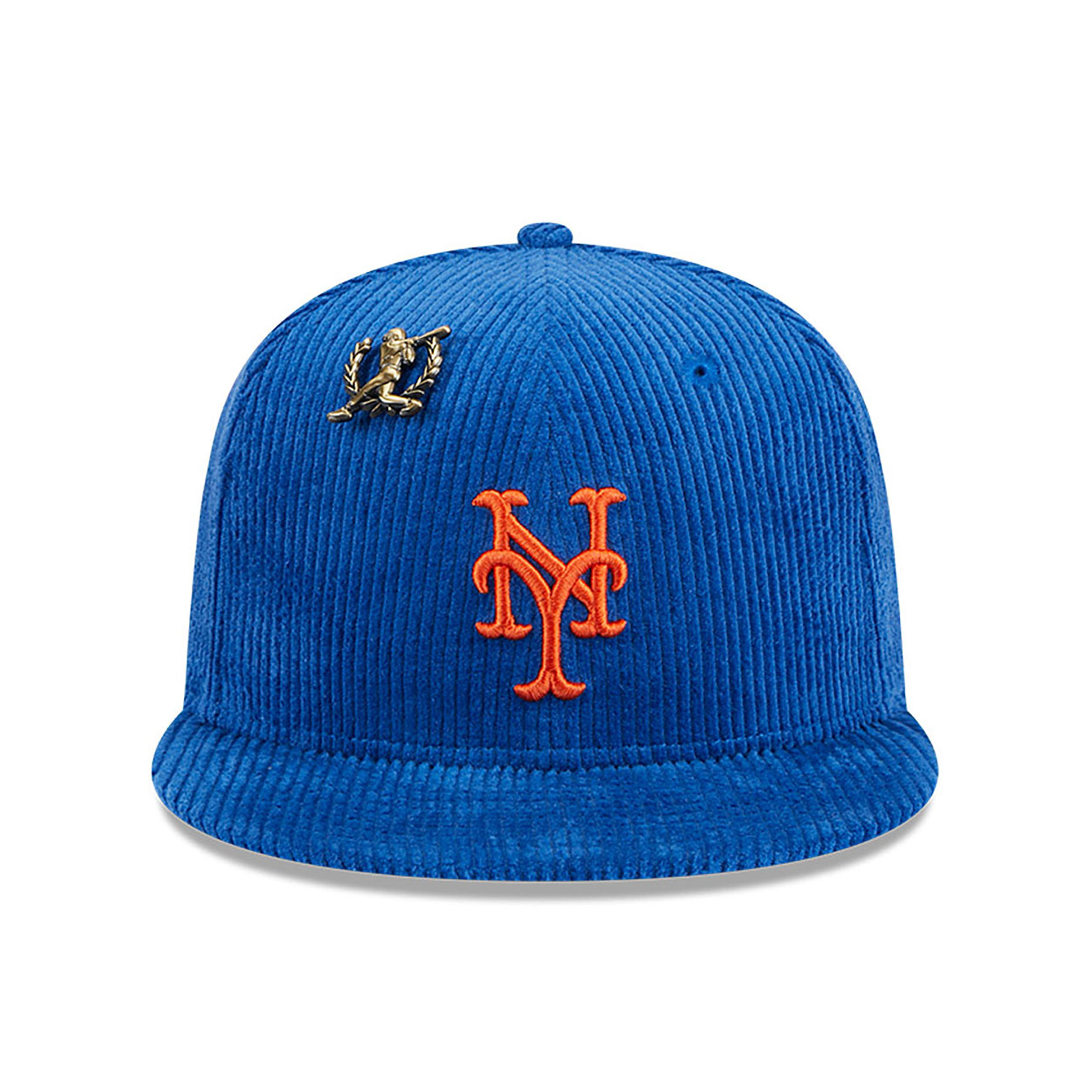 New York Mets Letterman Pin Cord Blue 59FIFTY Fitted Cap