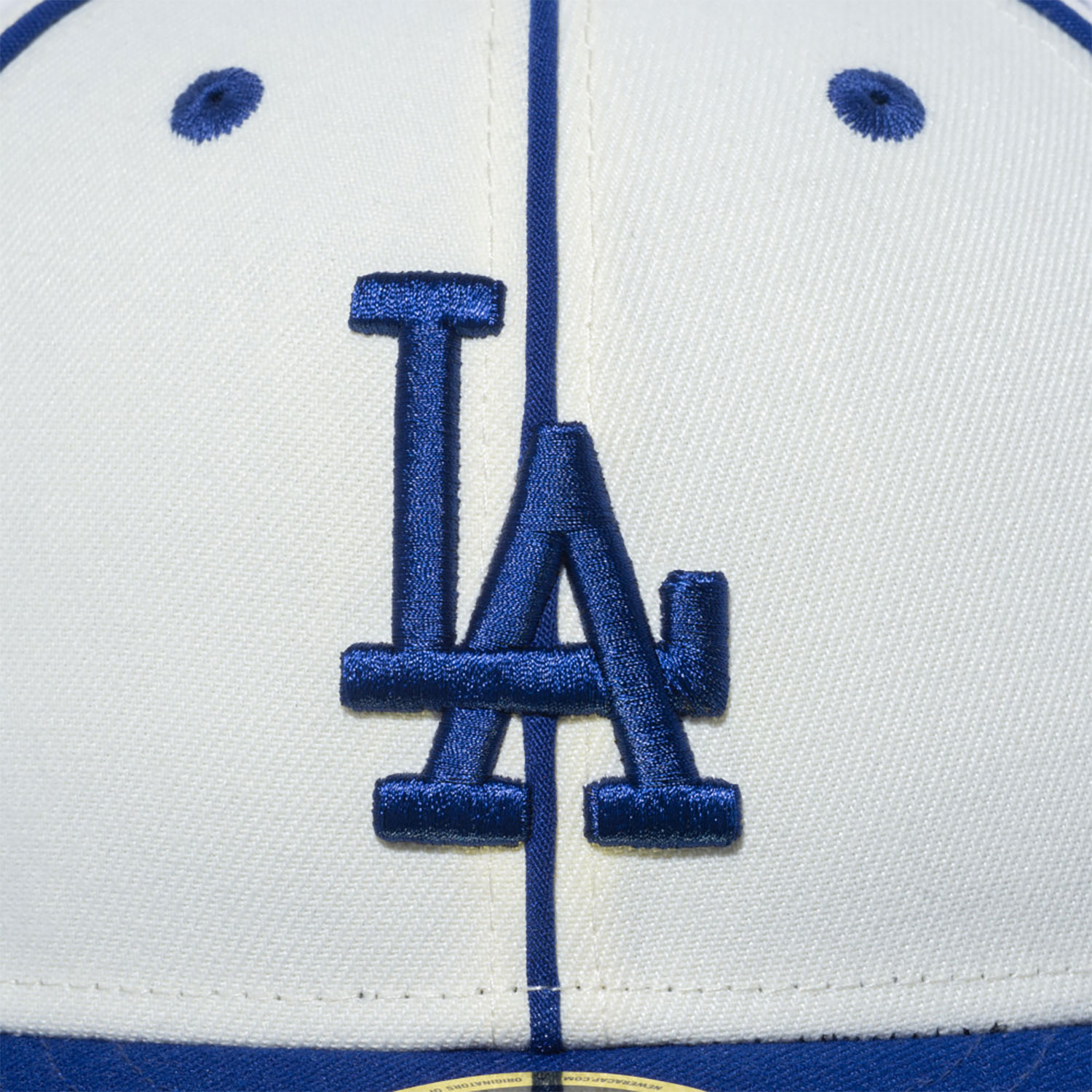 LA Dodgers Japan MLB Piping White Low Profile 59FIFTY Fitted Cap
