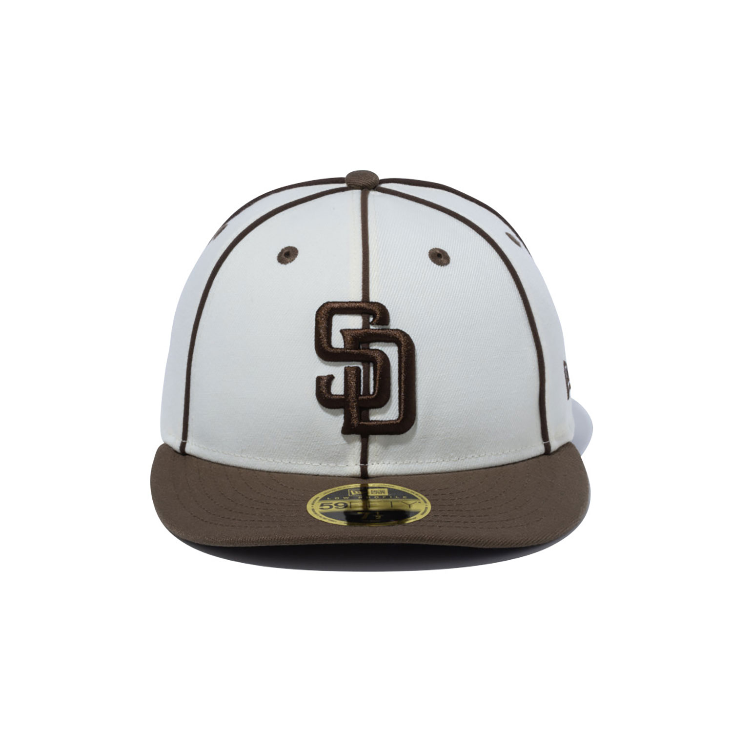 San Diego Padres Japan MLB Piping White Low Profile 59FIFTY Fitted Cap