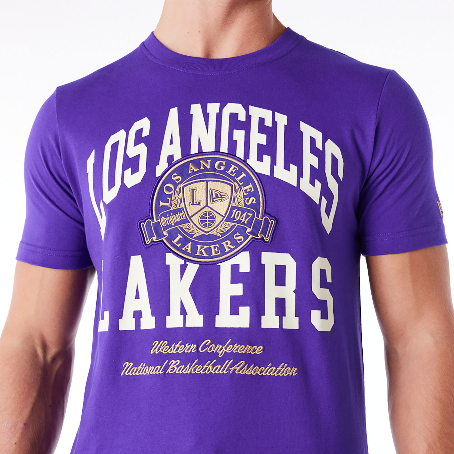 LA Lakers Letterman Classic Purple T-Shirt