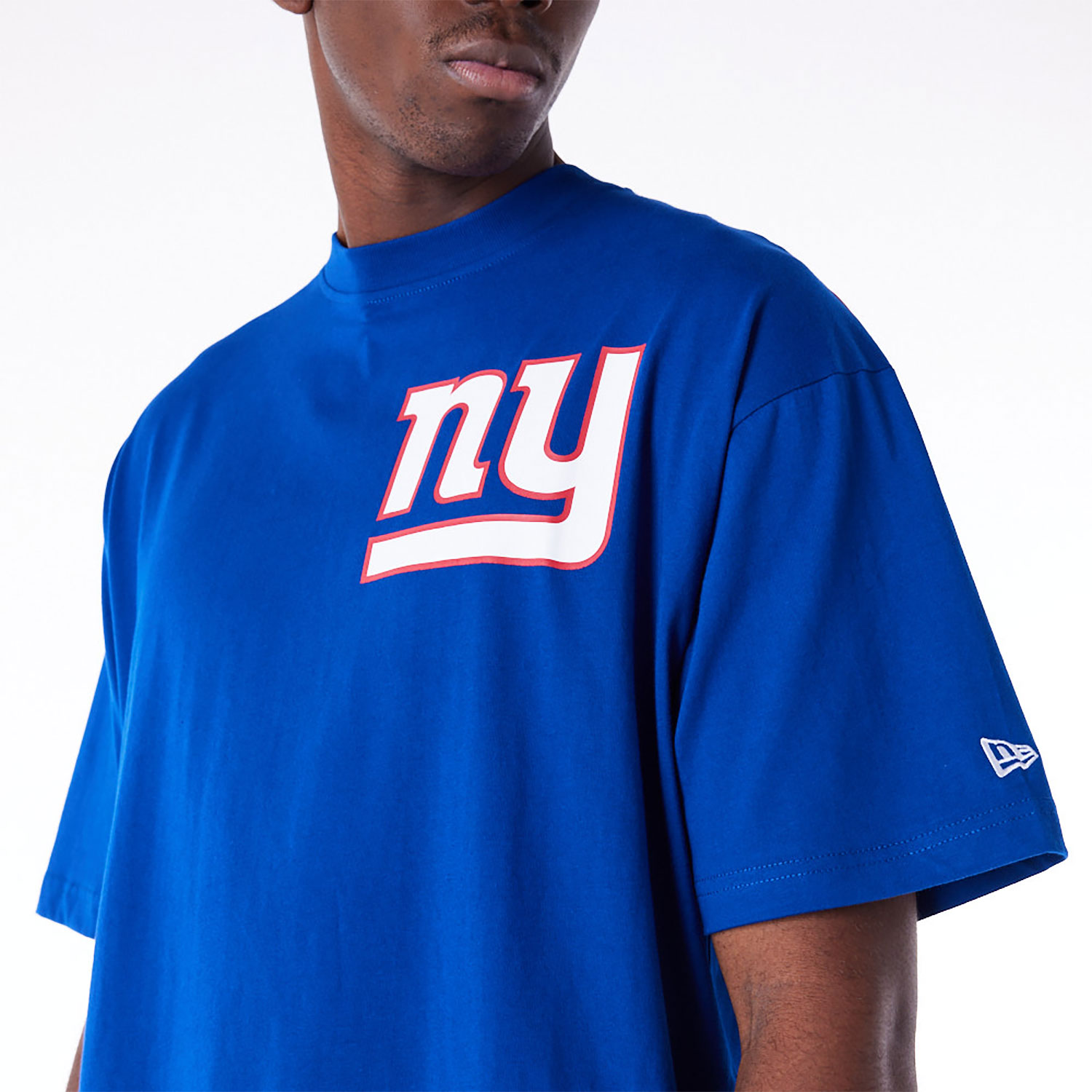 New York Giants Oversized Logo Essential Blue T-Shirt