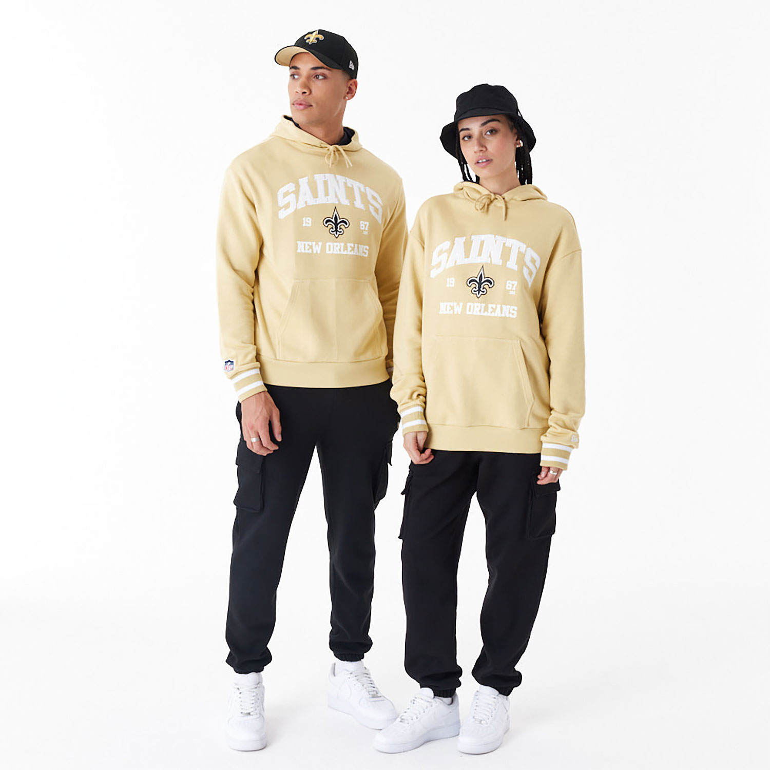 New Orleans Saints NFL Stone Oversized Pullover Hoodie