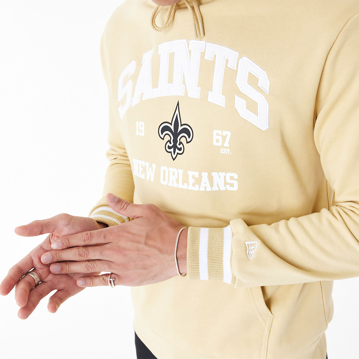 New Orleans Saints NFL Stone Oversized Pullover Hoodie