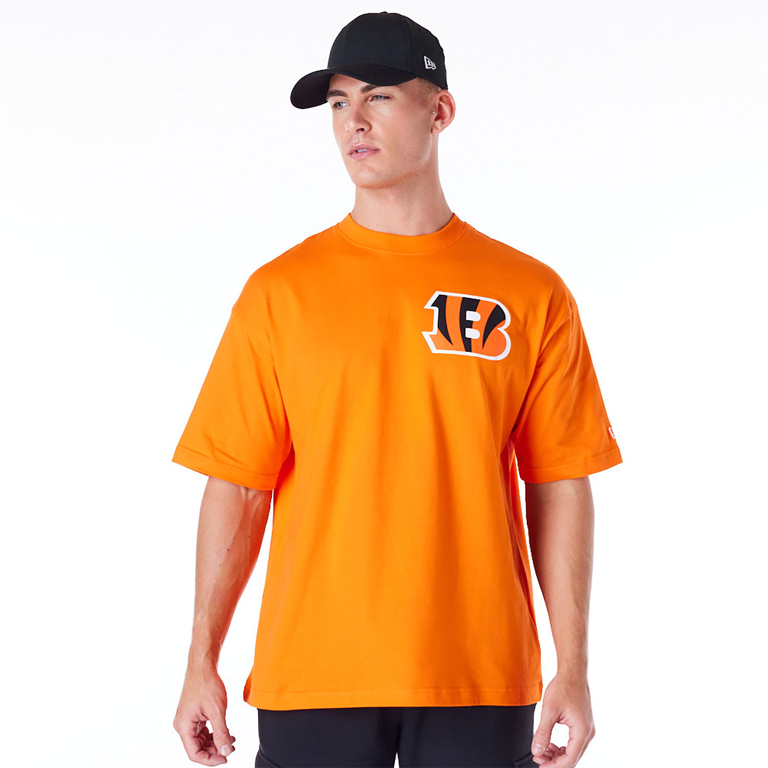 Cincinnati Bengals Oversized Logo Essential Orange T-Shirt