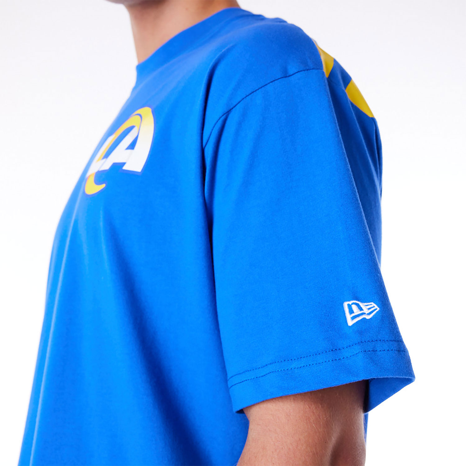 LA Rams Oversized Logo Essential Bright Blue T-Shirt