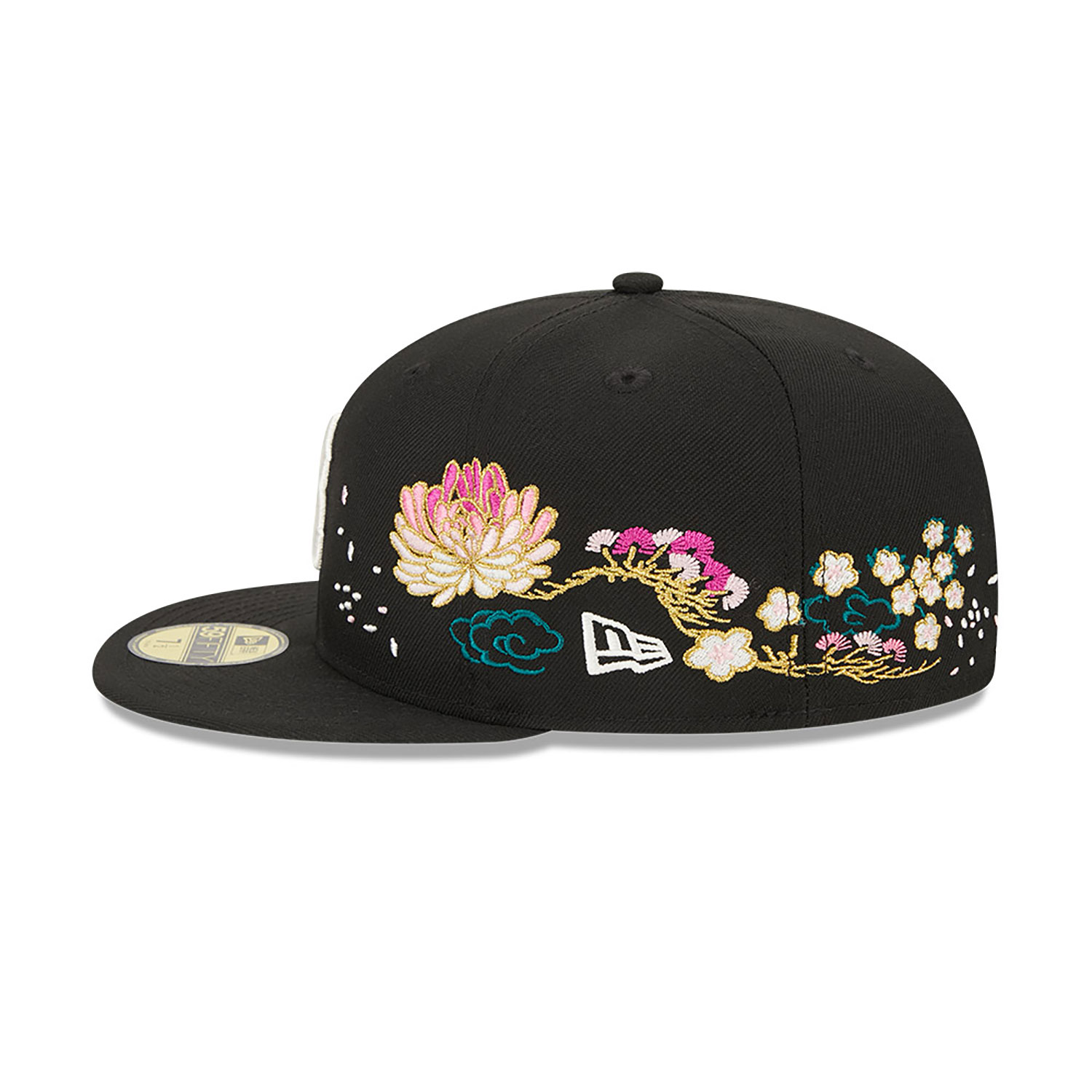 Boston Red Sox Cherry Blossom Black 59FIFTY Fitted Cap