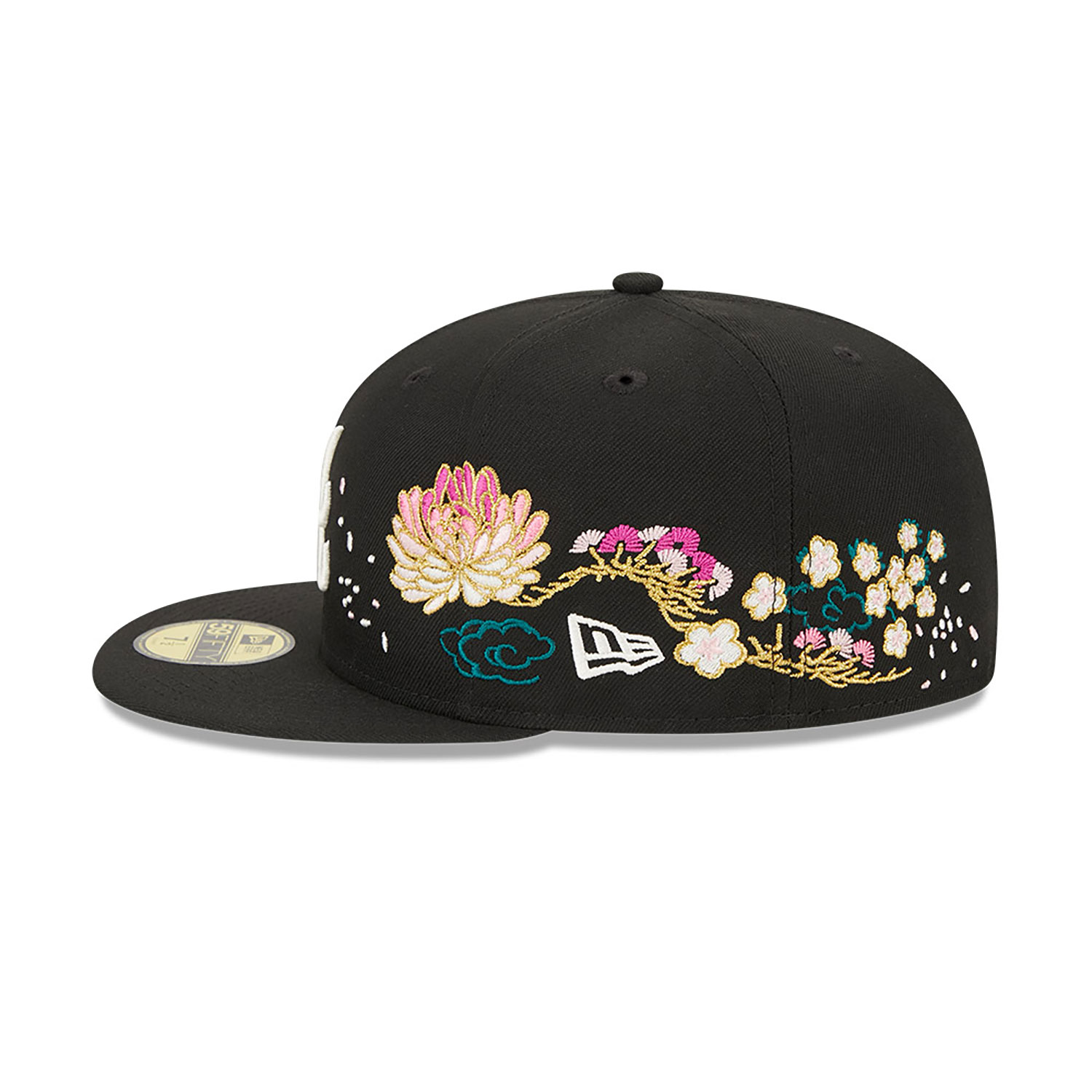 Atlanta Braves Cherry Blossom Black 59FIFTY Fitted Cap
