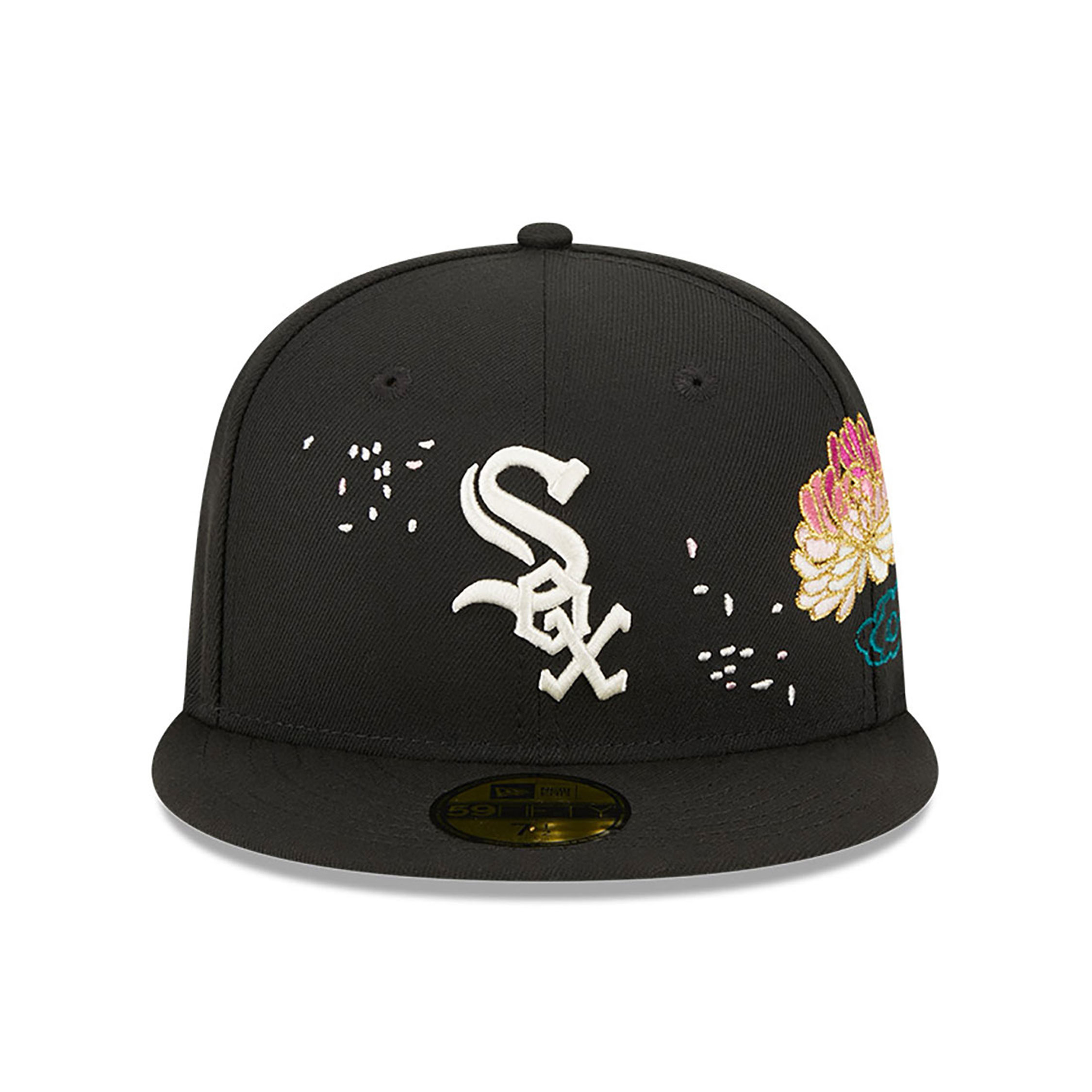 Chicago White Sox Cherry Blossom Black 59FIFTY Fitted Cap