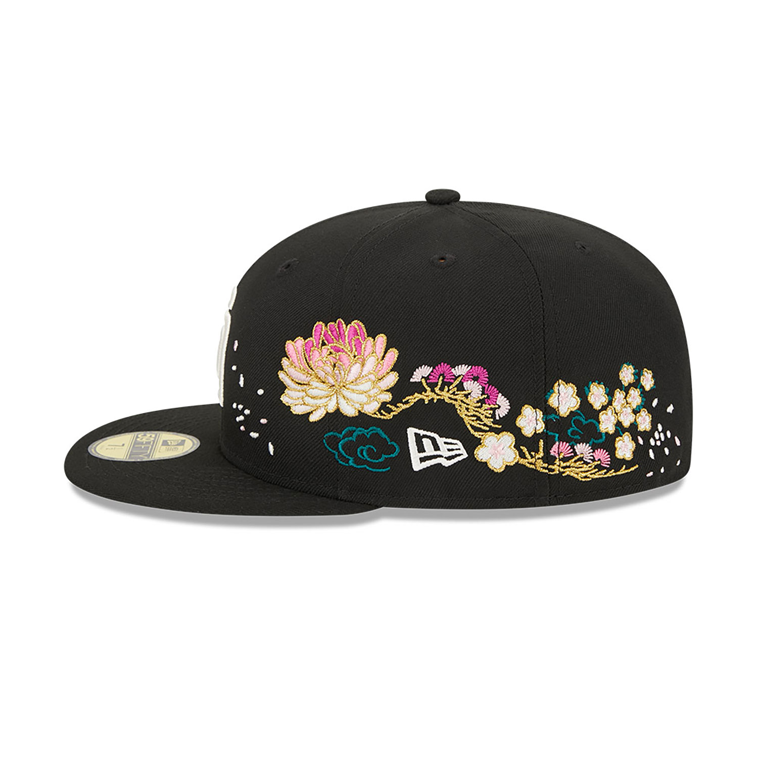 San Diego Padres Cherry Blossom Black 59FIFTY Fitted Cap