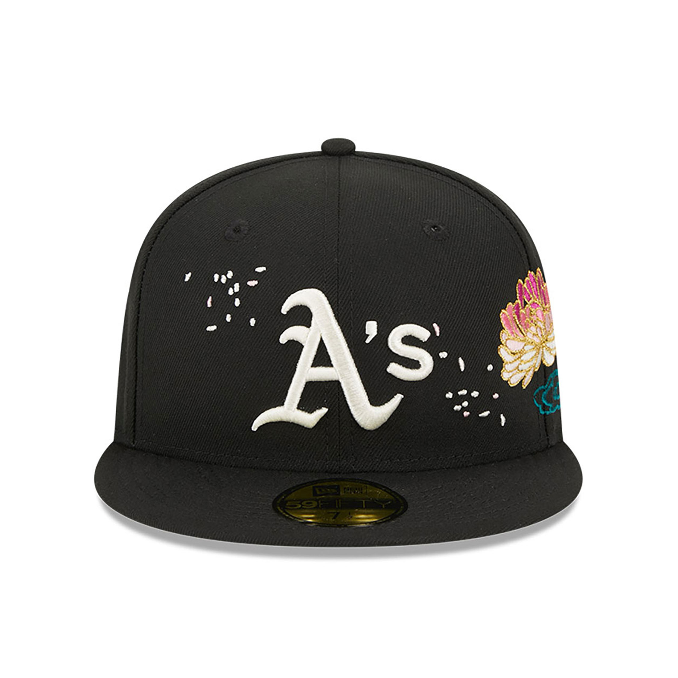 Oakland Athletics Cherry Blossom Black 59FIFTY Fitted Cap