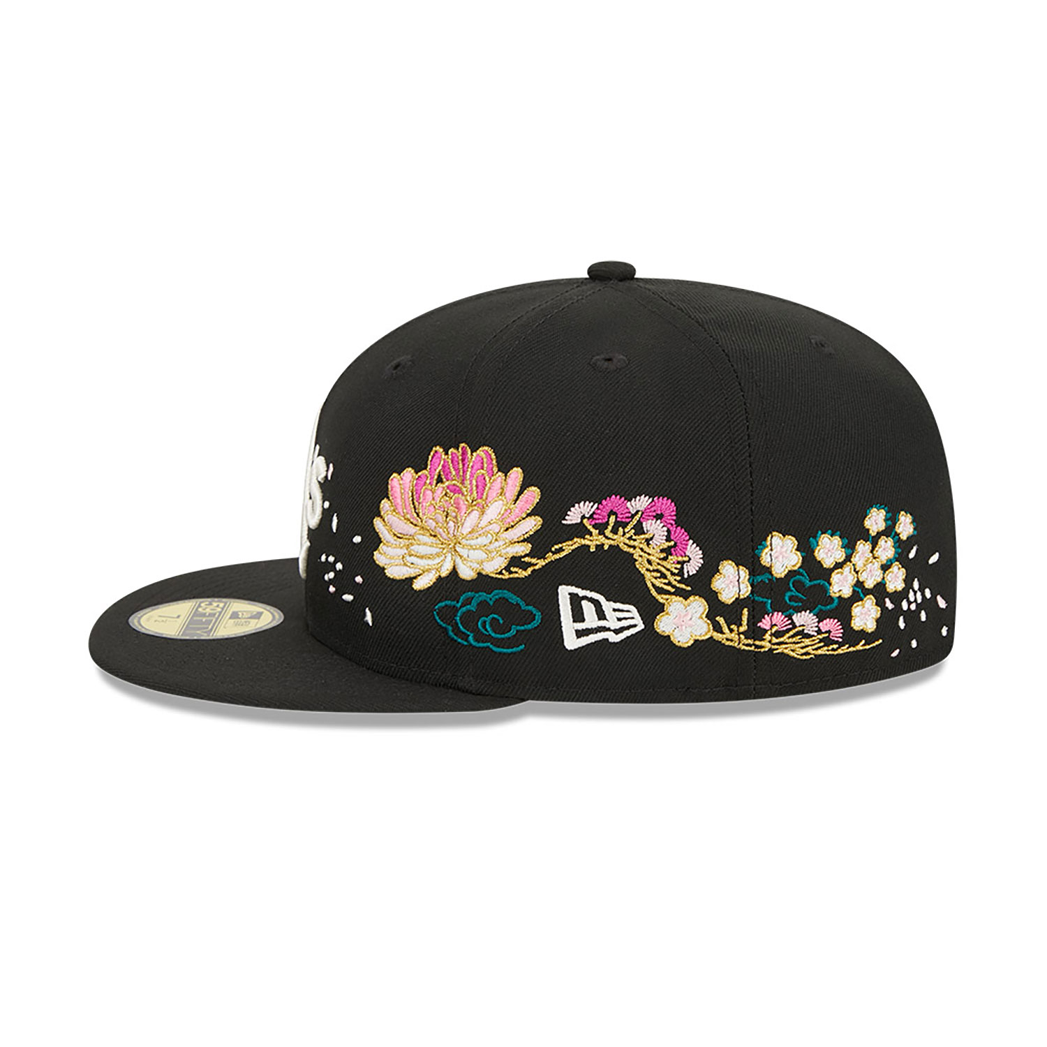 Oakland Athletics Cherry Blossom Black 59FIFTY Fitted Cap