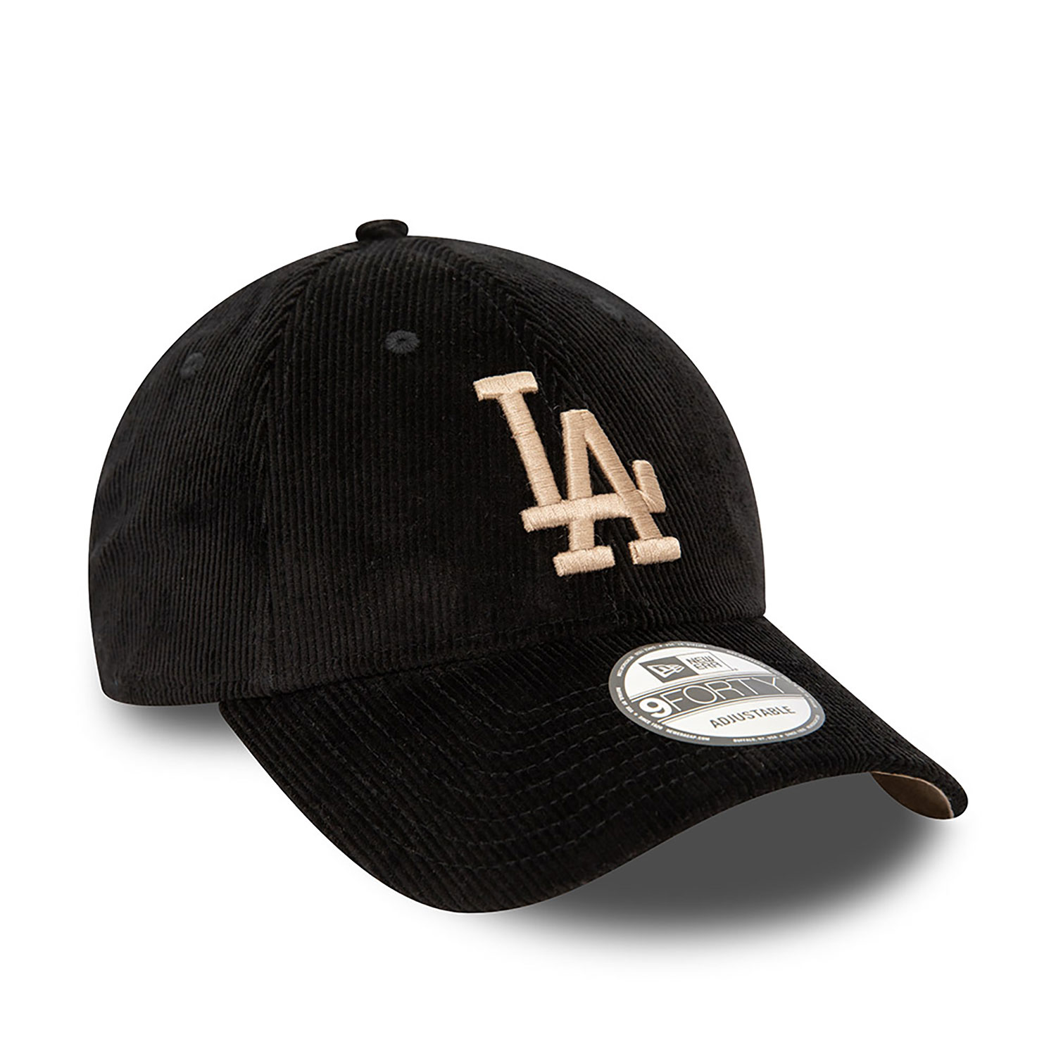 LA Dodgers MLB Cord Black 9FORTY Adjustable Cap