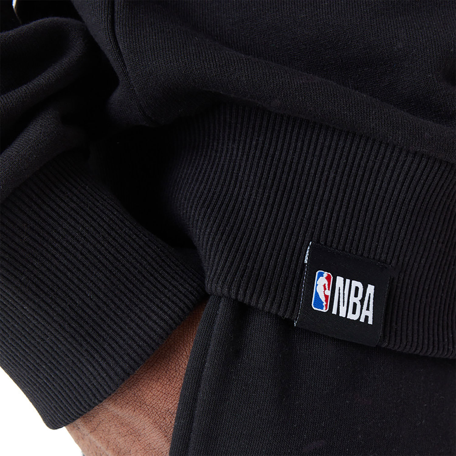 Chicago Bulls NBA Arch Graphic Black Oversized Crew Neck Sweatshirt
