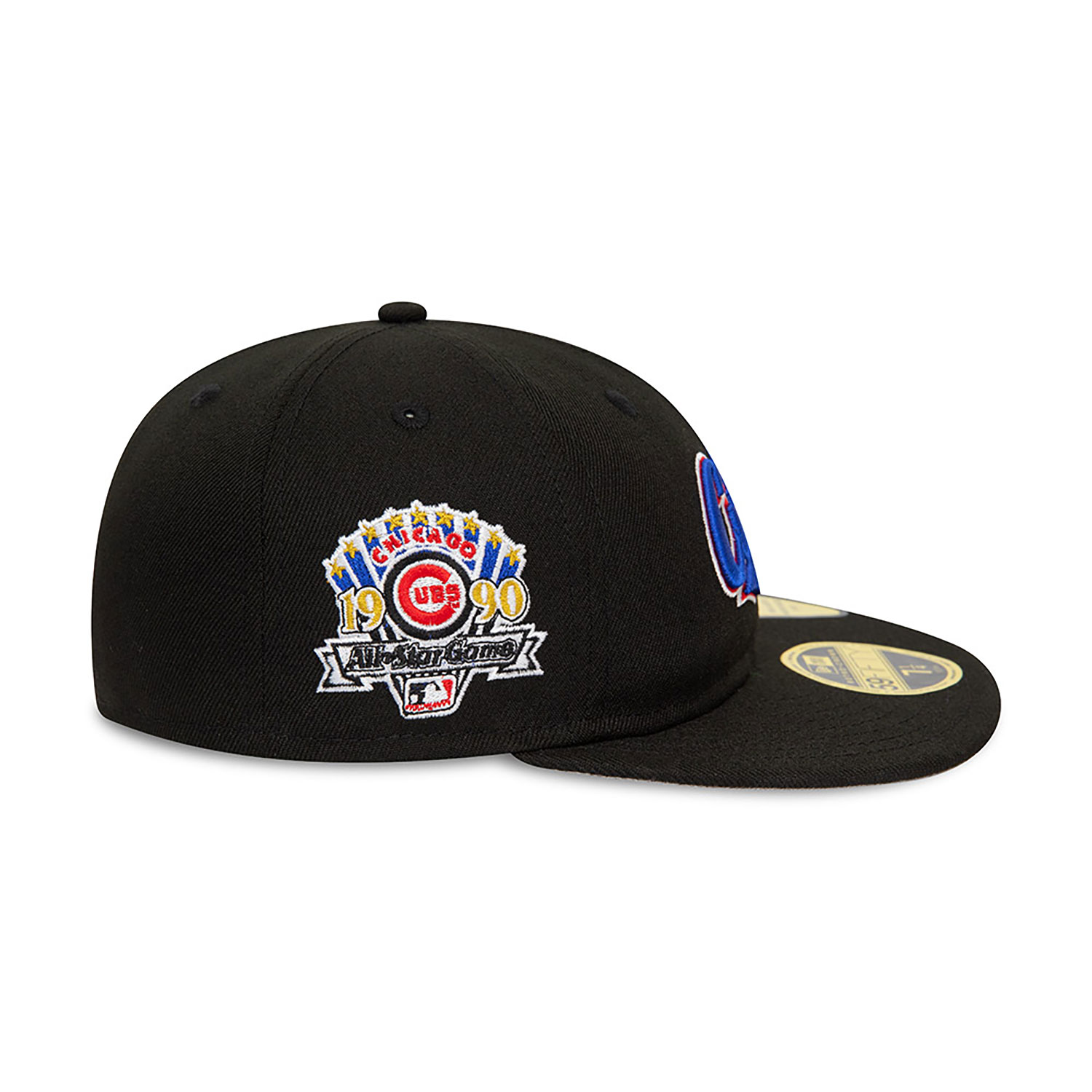 Chicago Cubs MLB Cooperstown Pin Badge Black 59FIFTY Retro Crown Fitted Cap