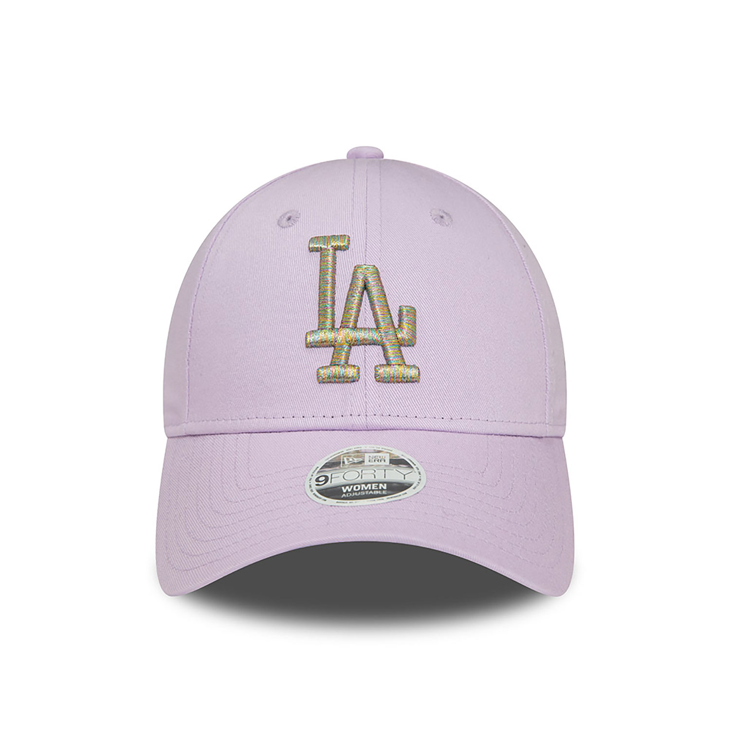 LA Dodgers Womens Metallic Logo Purple 9FORTY Adjustable Cap