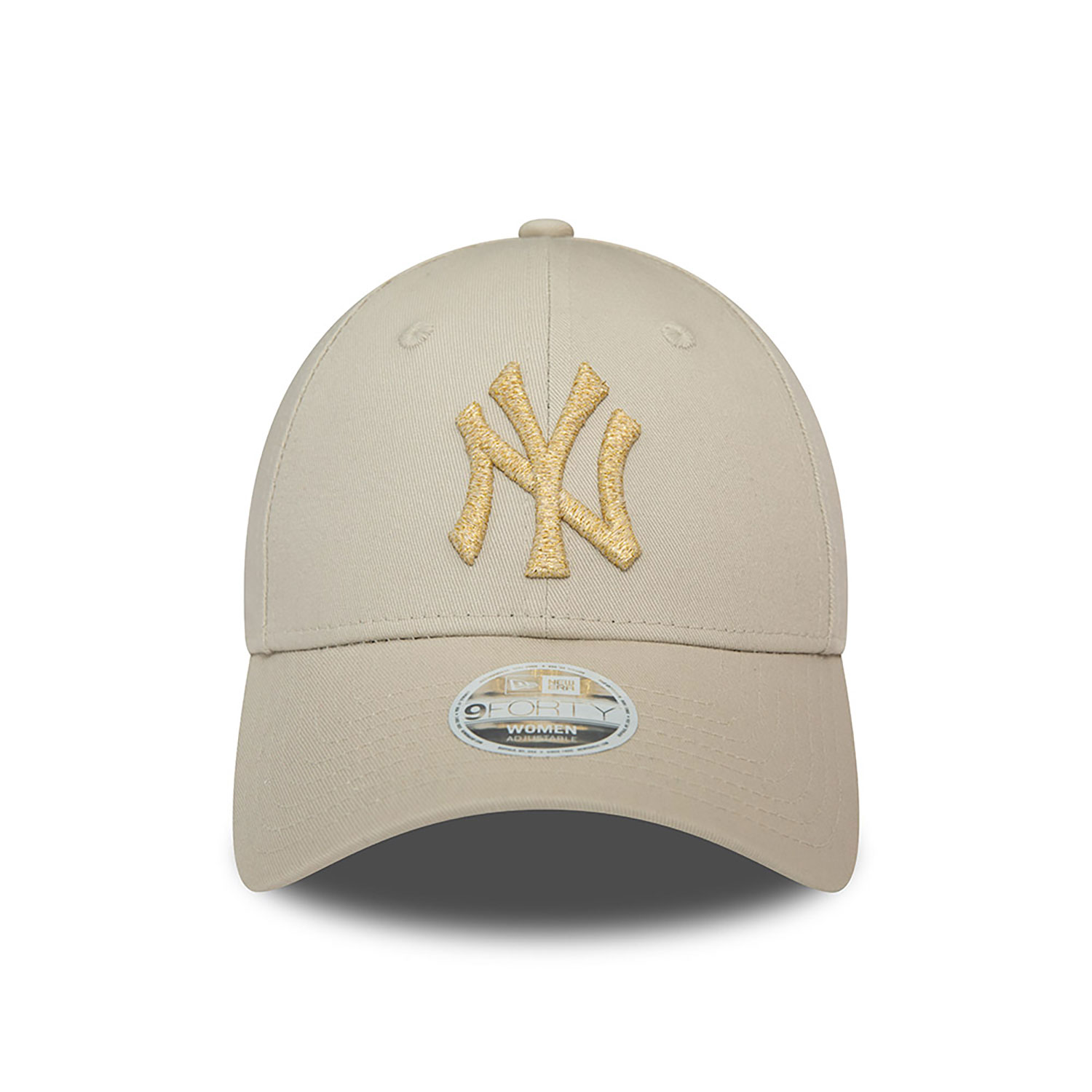 New York Yankees Womens Metallic Logo Stone 9FORTY Adjustable Cap