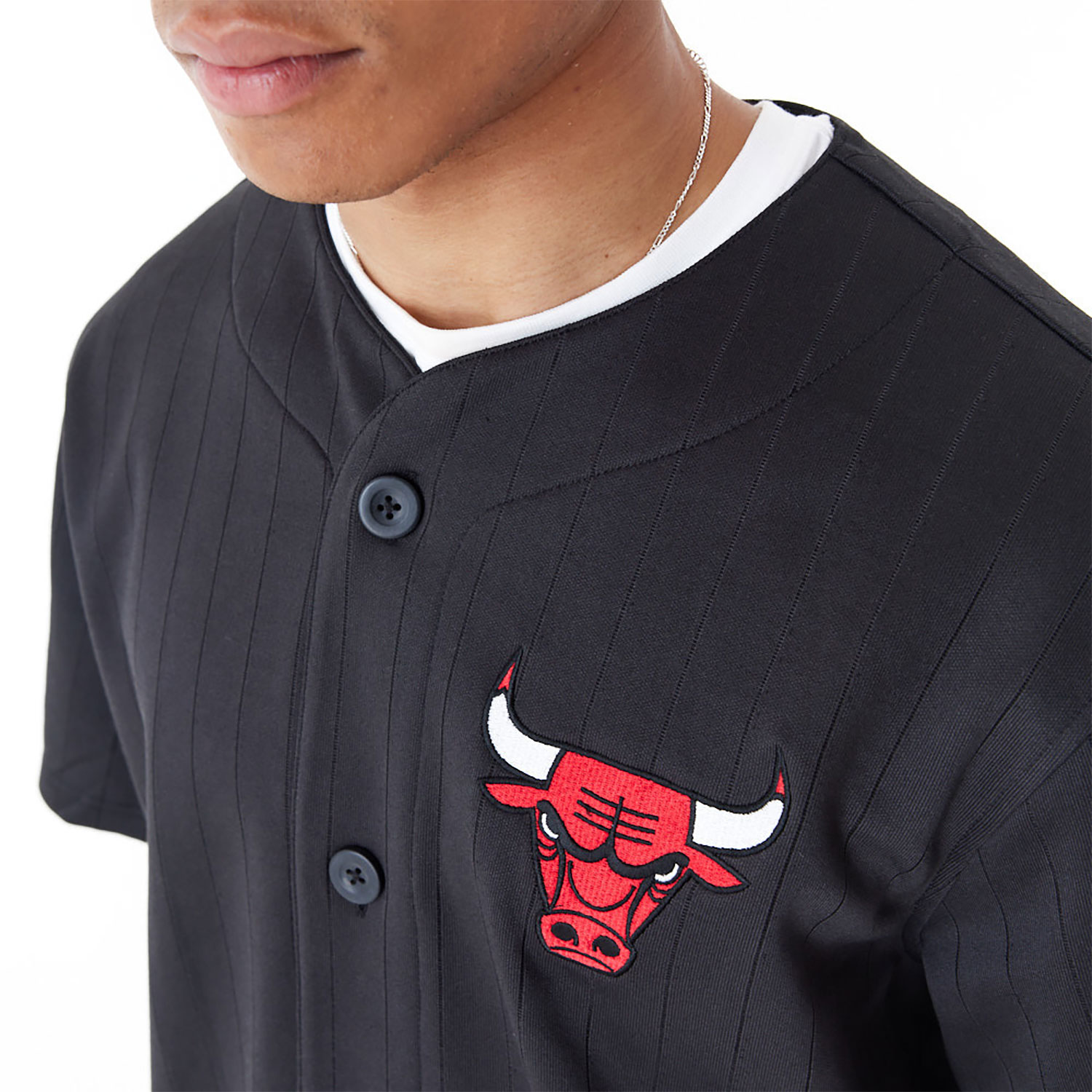 Chicago Bulls NBA Team Logo Black Jersey