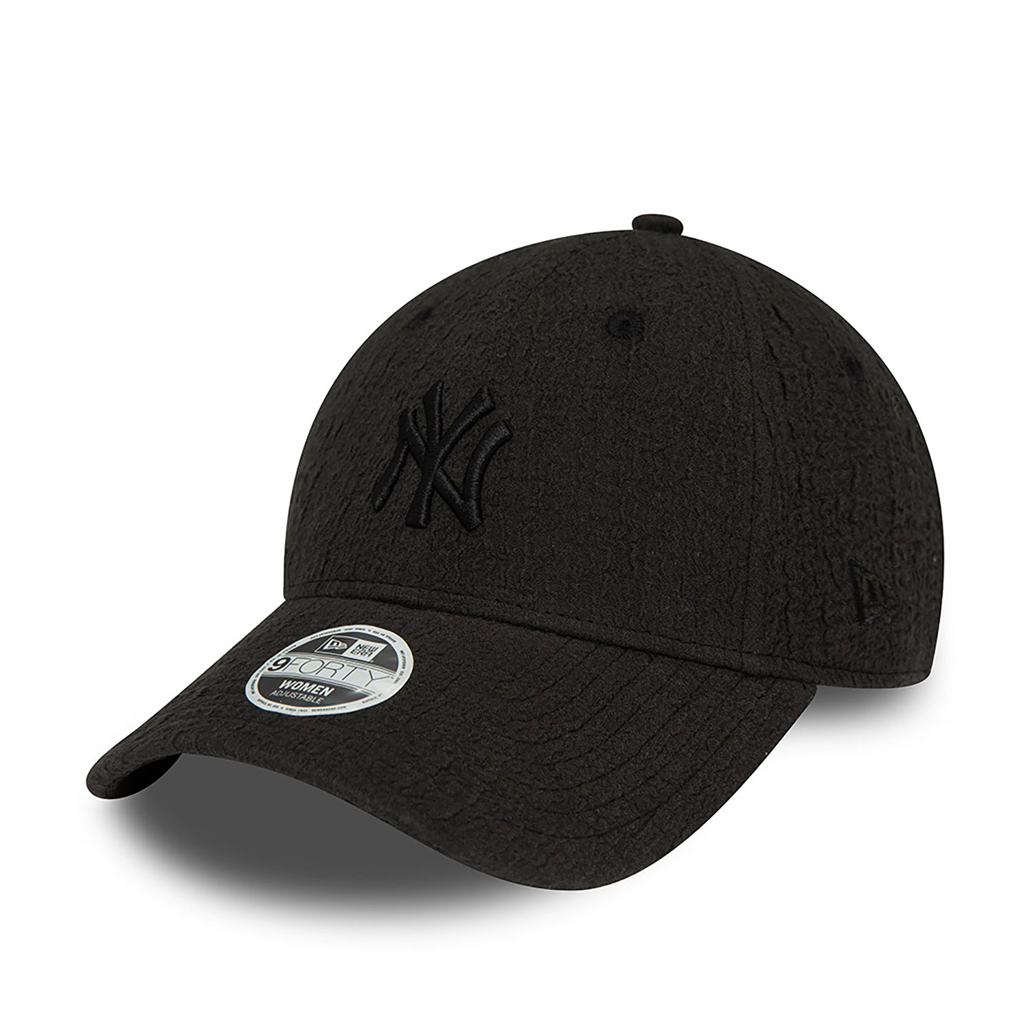 New York Yankees Womens Bubble Stitch Black 9FORTY Adjustable Cap