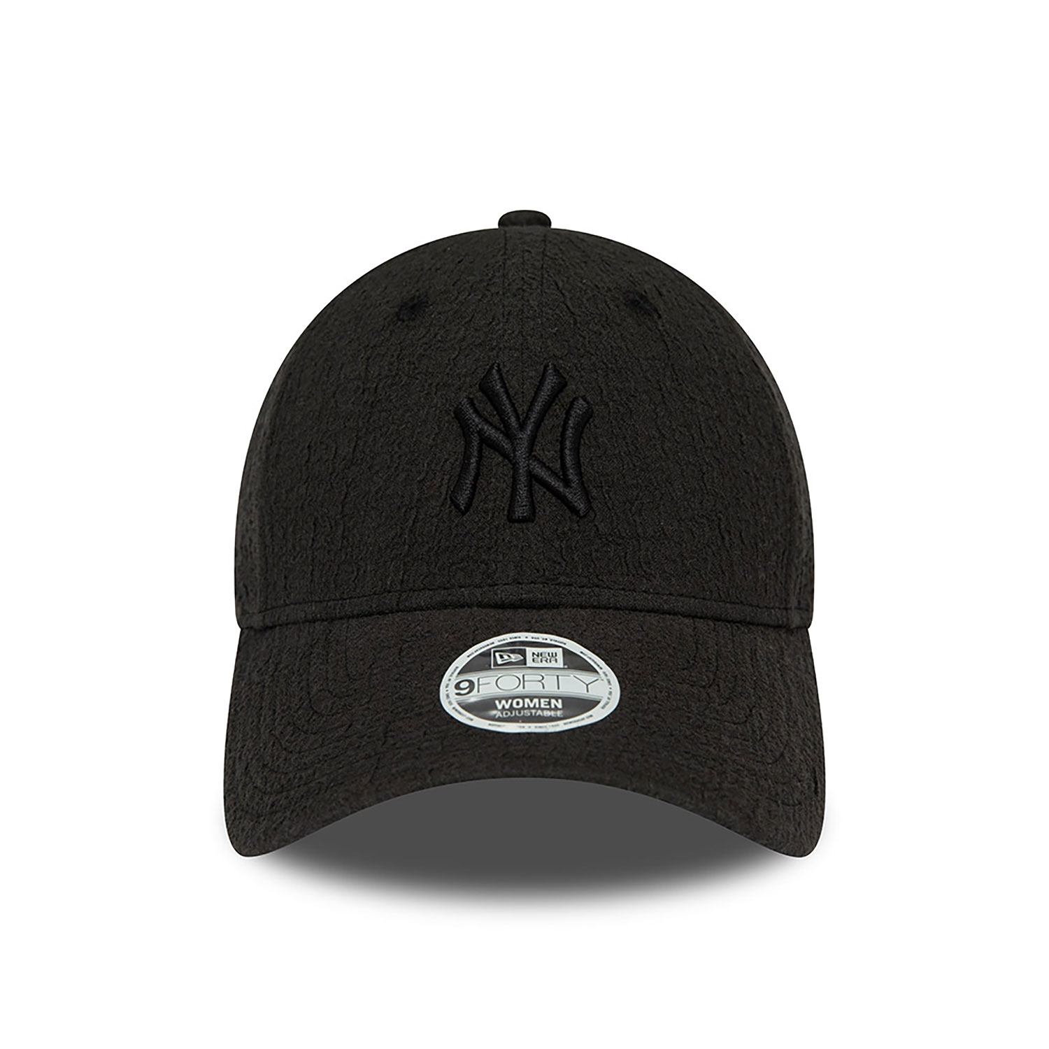 New York Yankees Womens Bubble Stitch Black 9FORTY Adjustable Cap