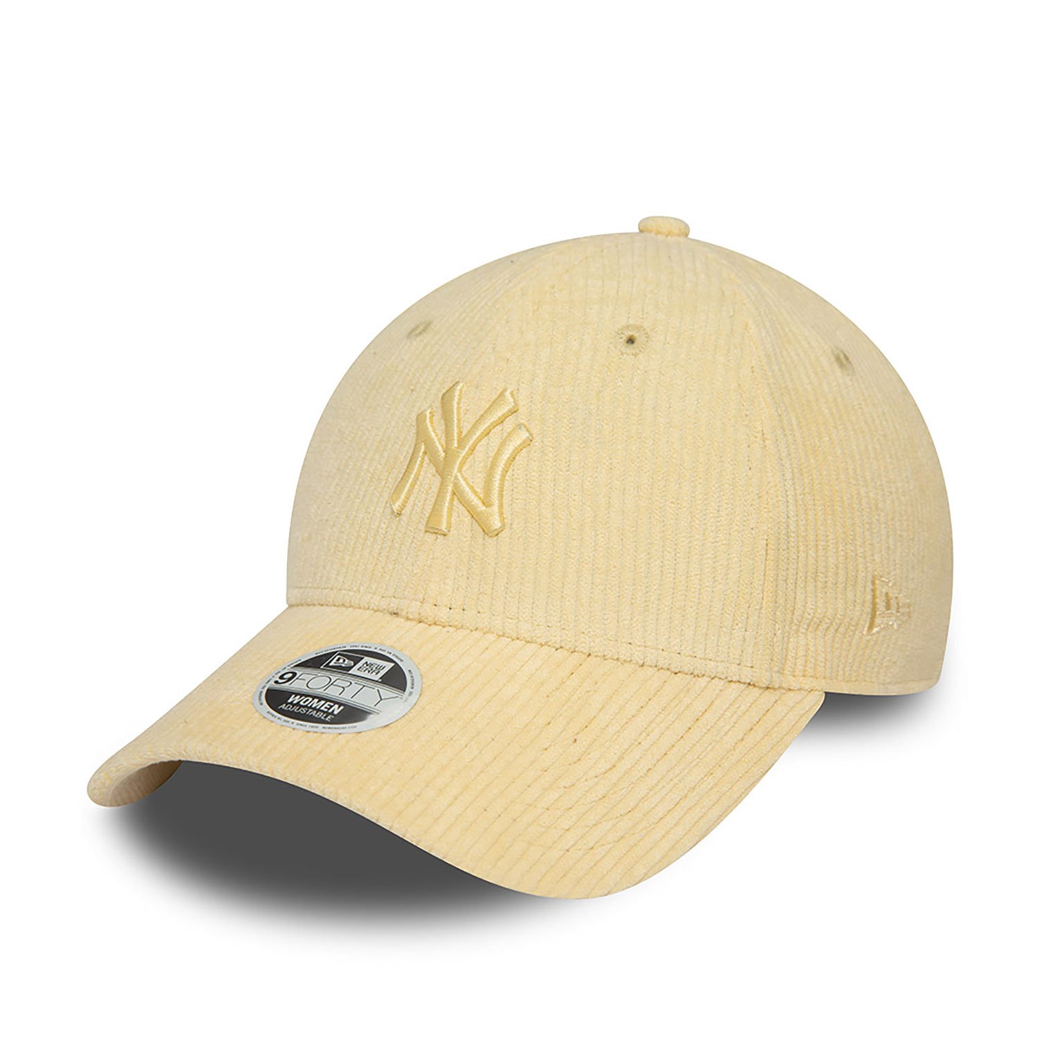 New York Yankees Womens Summer Cord Yellow 9FORTY Adjustable Cap