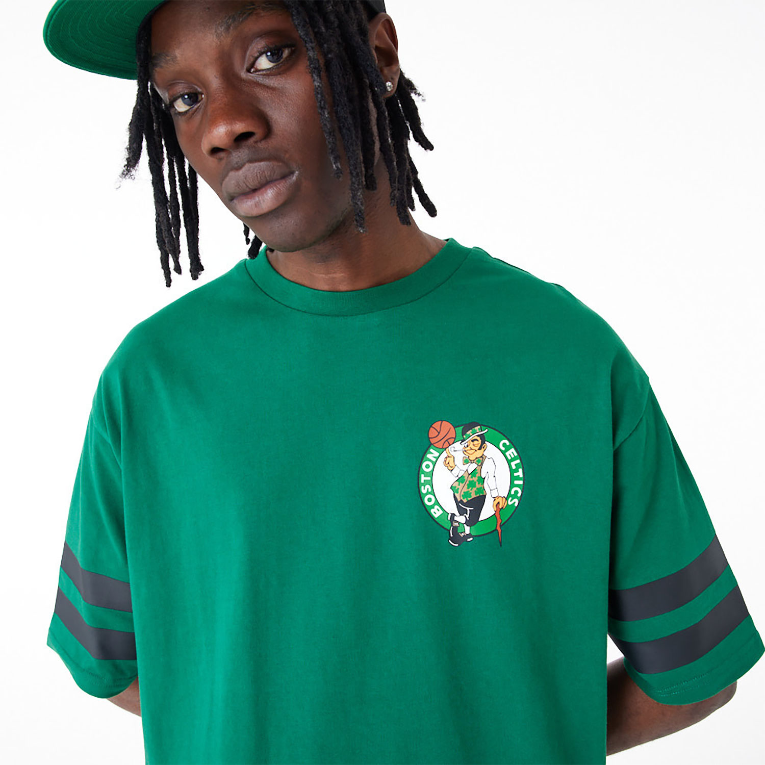 Boston Celtics NBA Arch Graphic Green Oversized T-Shirt