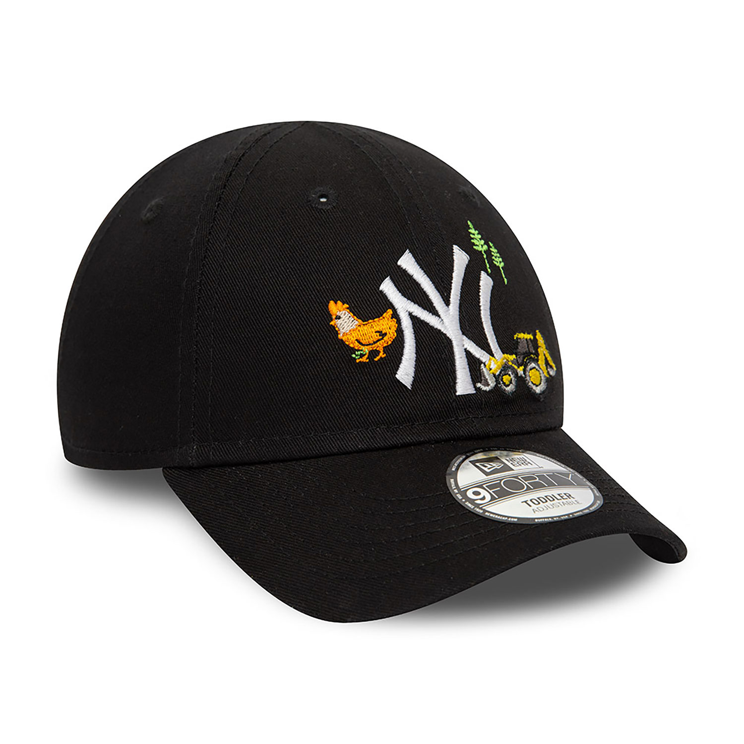 New York Yankees Toddler Icon Black 9FORTY Adjustable Cap