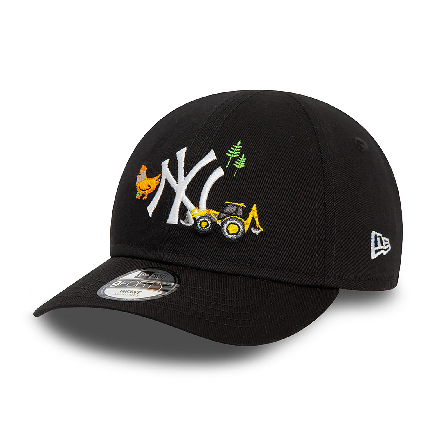 New York Yankees Infant Icon Black 9FORTY Adjustable Cap