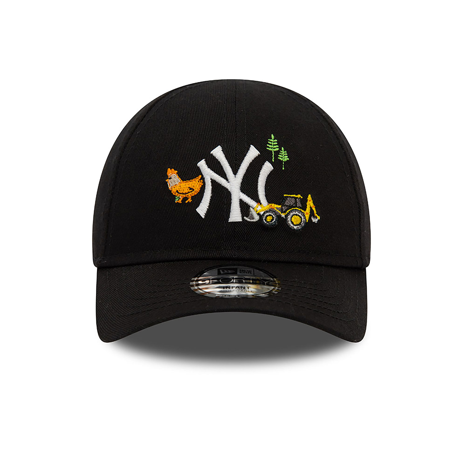 New York Yankees Infant Icon Black 9FORTY Adjustable Cap