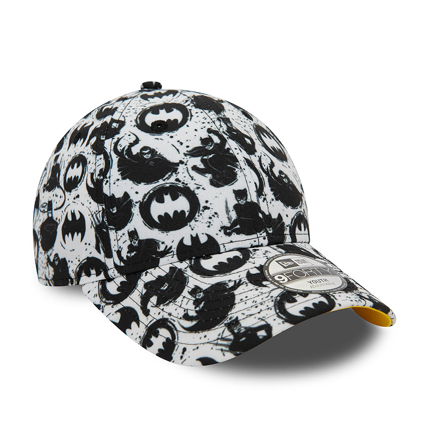Batman Youth All Over Print White 9FORTY Adjustable Cap