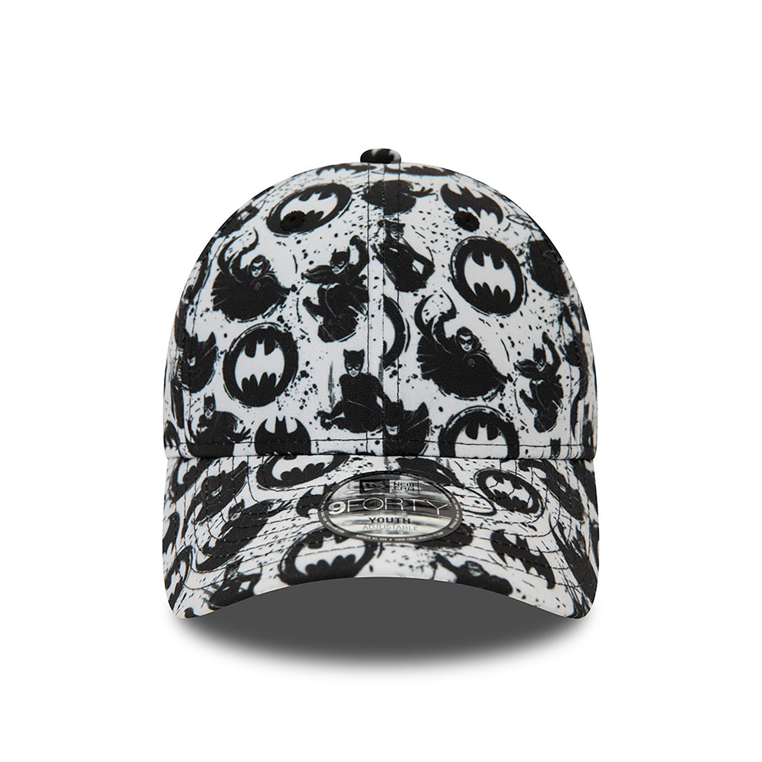 Batman Youth All Over Print White 9FORTY Adjustable Cap
