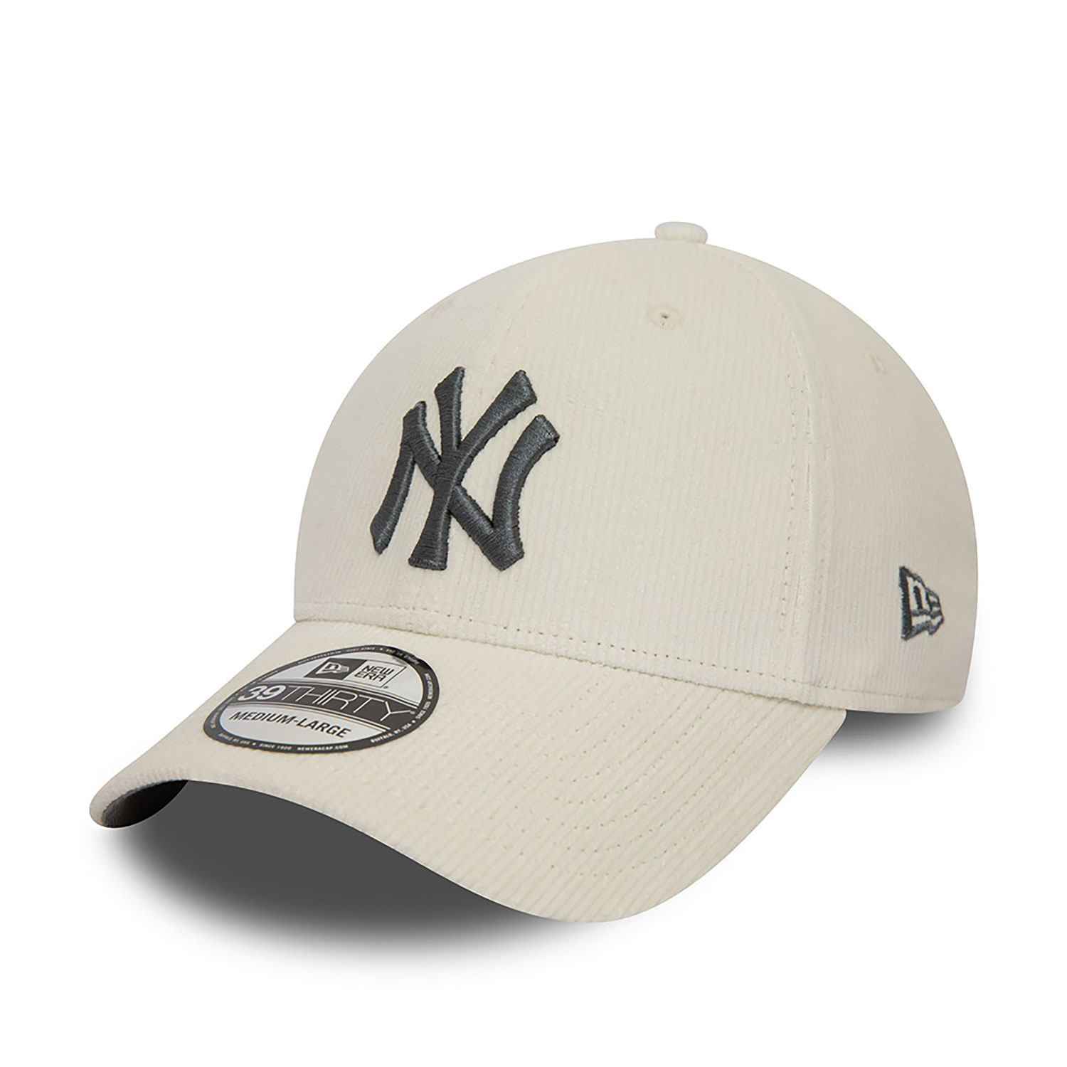 New York Yankees MLB Cord Off White 39THIRTY Stretch Fit Cap