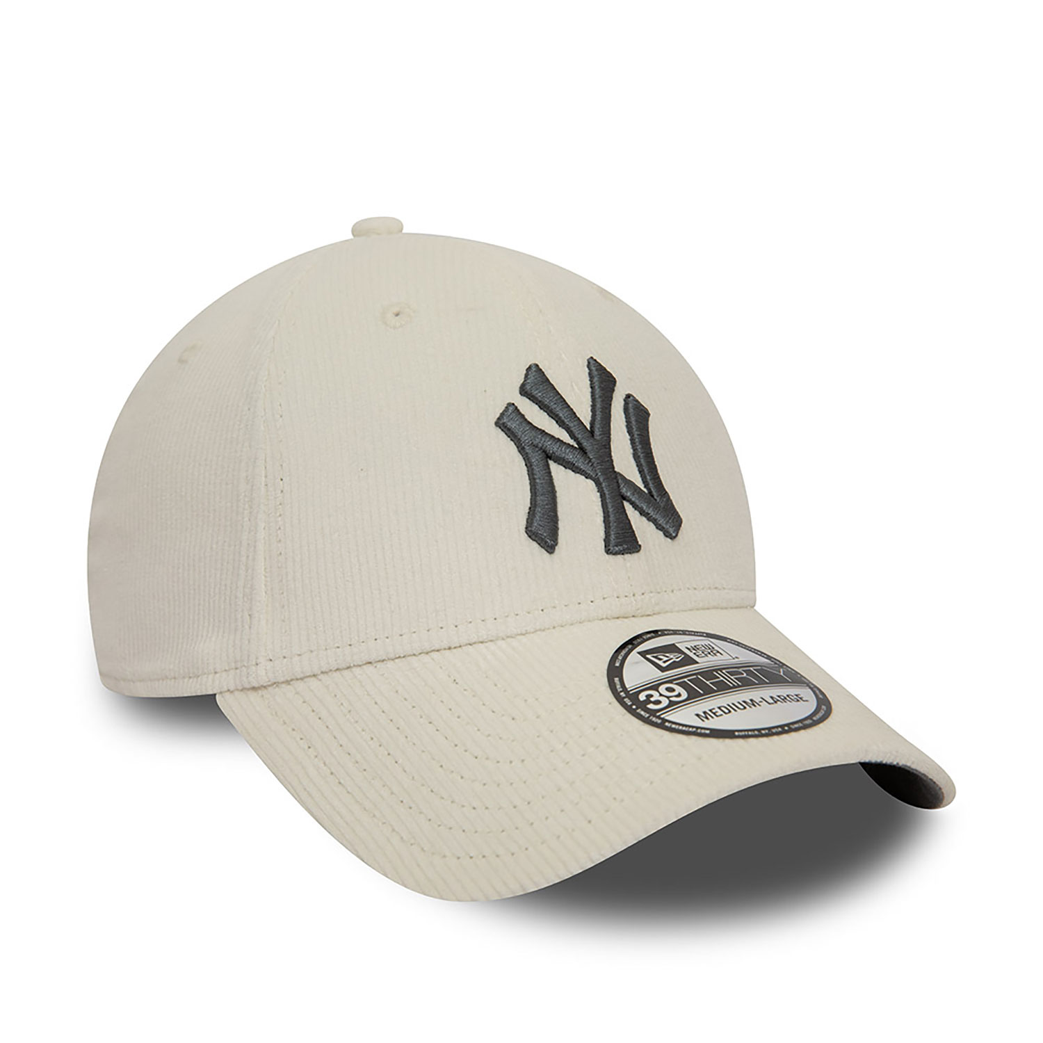 New York Yankees MLB Cord Off White 39THIRTY Stretch Fit Cap