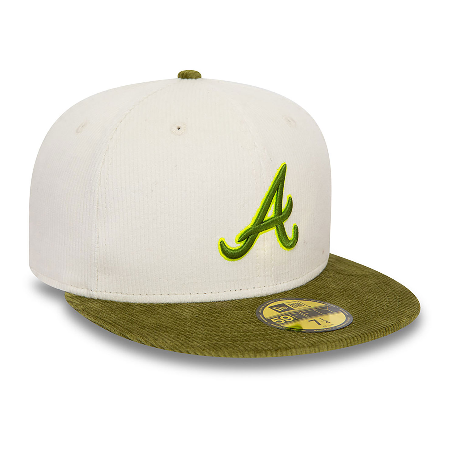 Atlanta Braves MLB Cord Off White 59FIFTY Fitted Cap