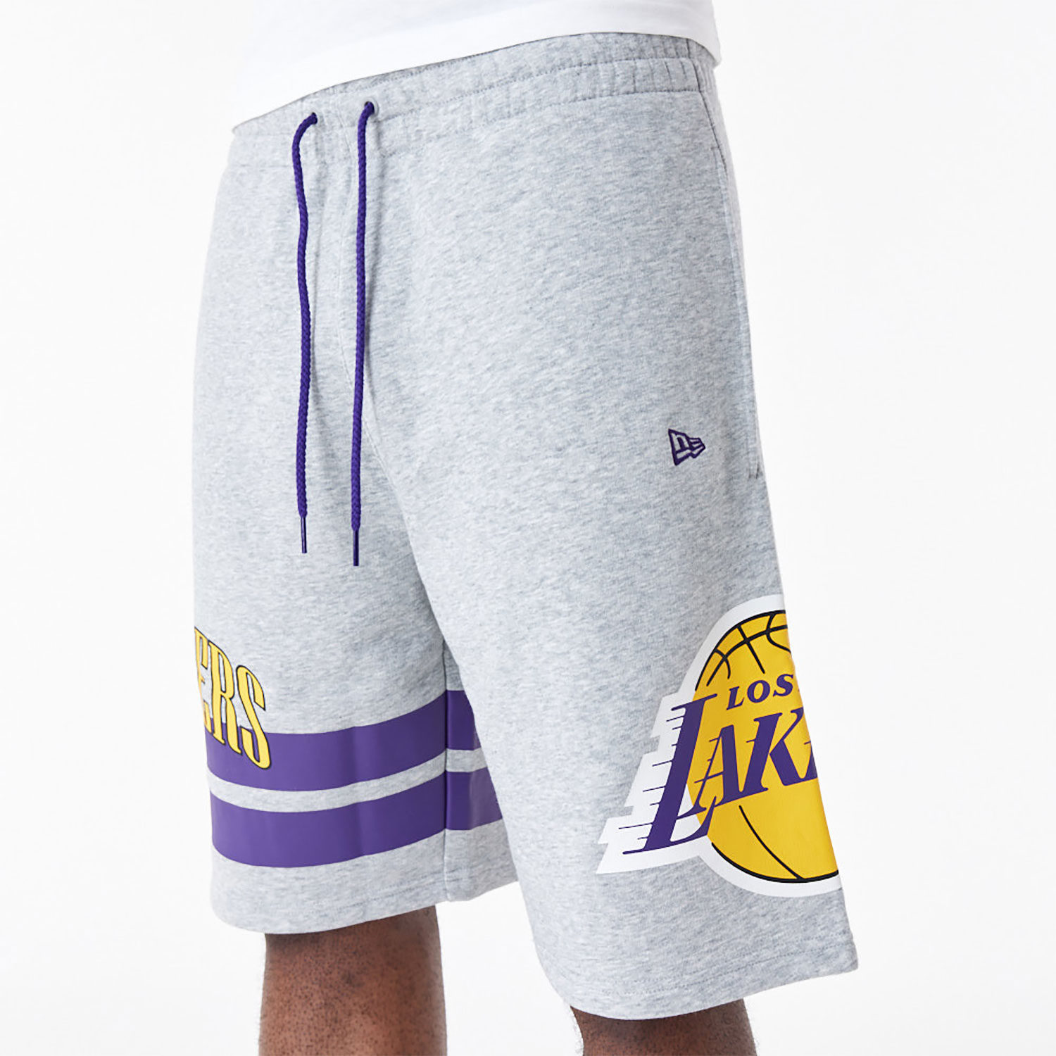 LA Lakers NBA Arch Graphic Grey Shorts
