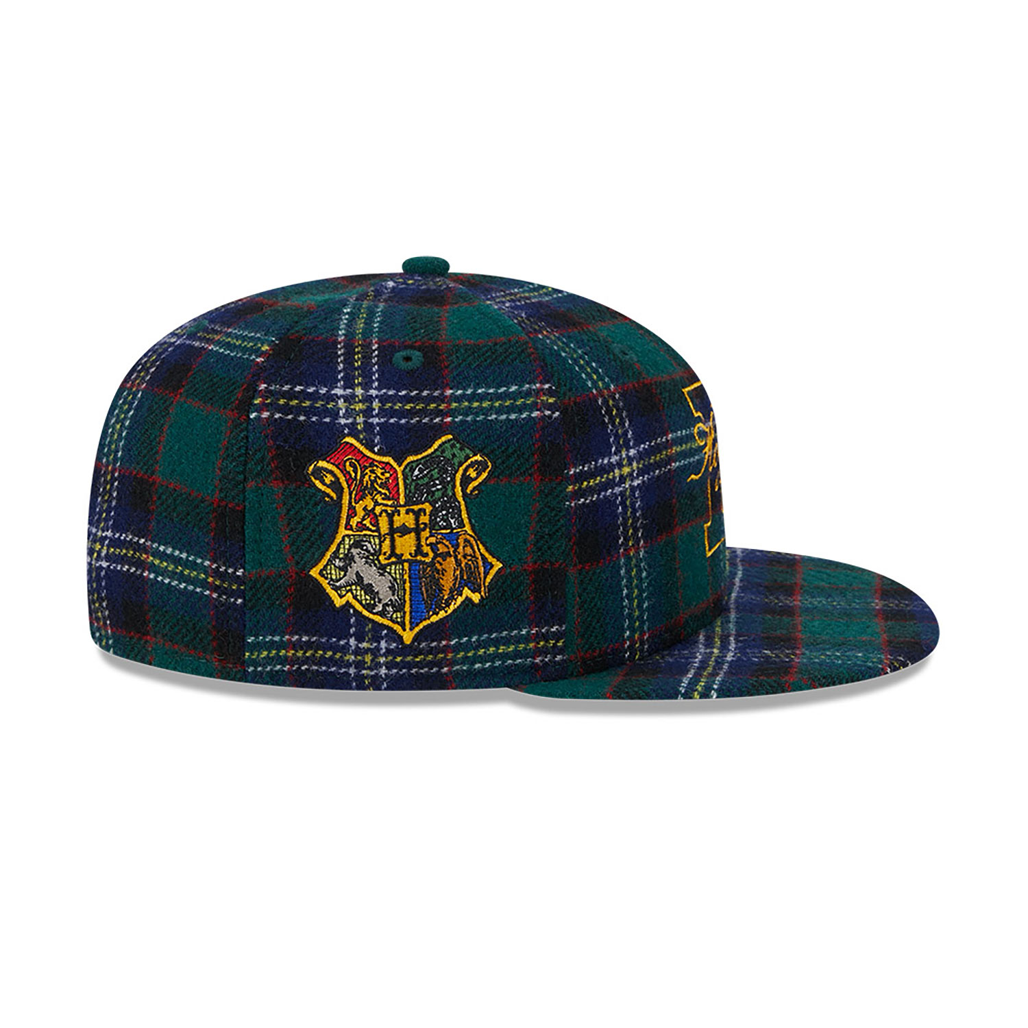 Harry Potter and the Deathly Hallows Part 2 Hogwarts Plaid Dark Green 59FIFTY Fitted Cap