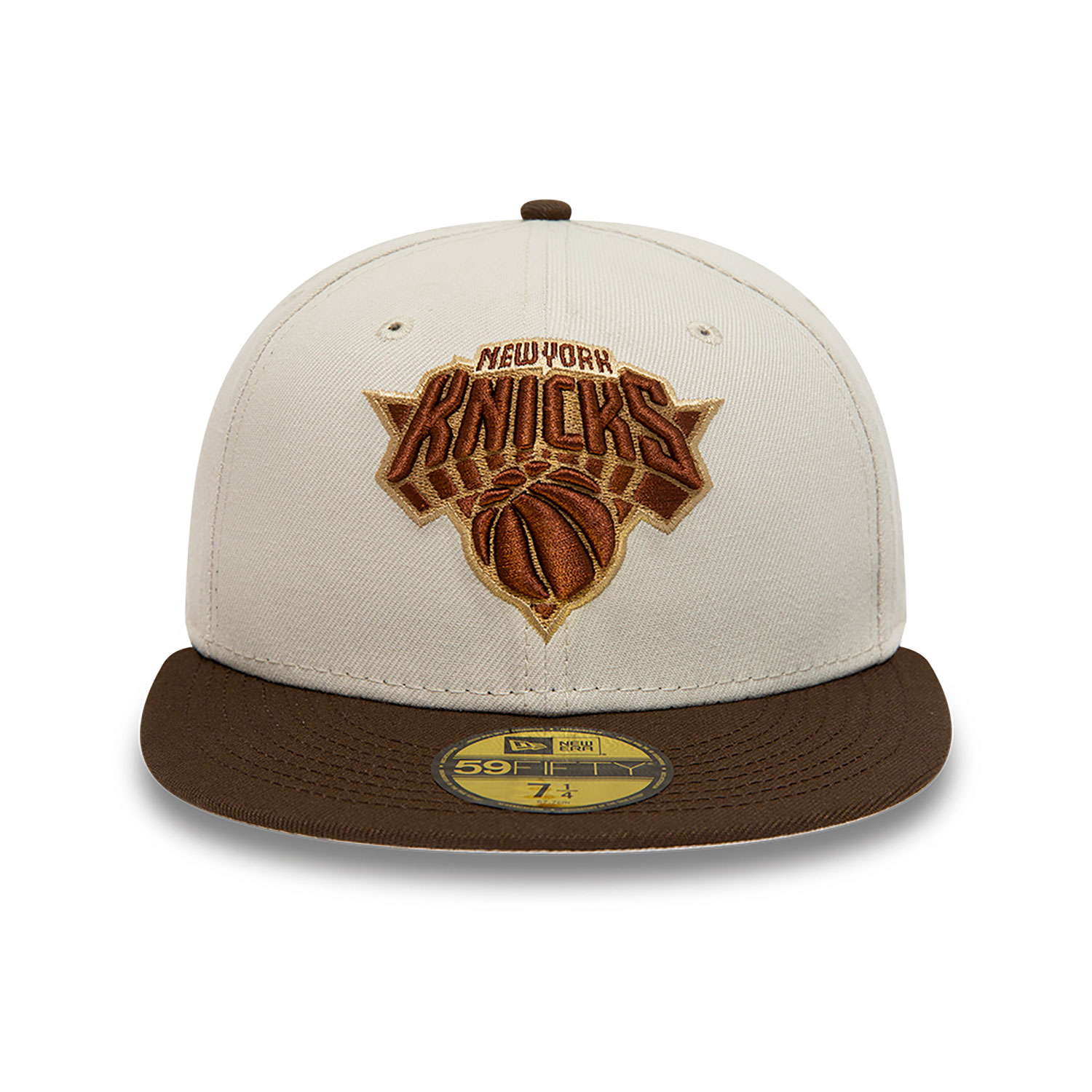New York Knicks NBA Cold Brew Light Beige 59FIFTY Fitted Cap