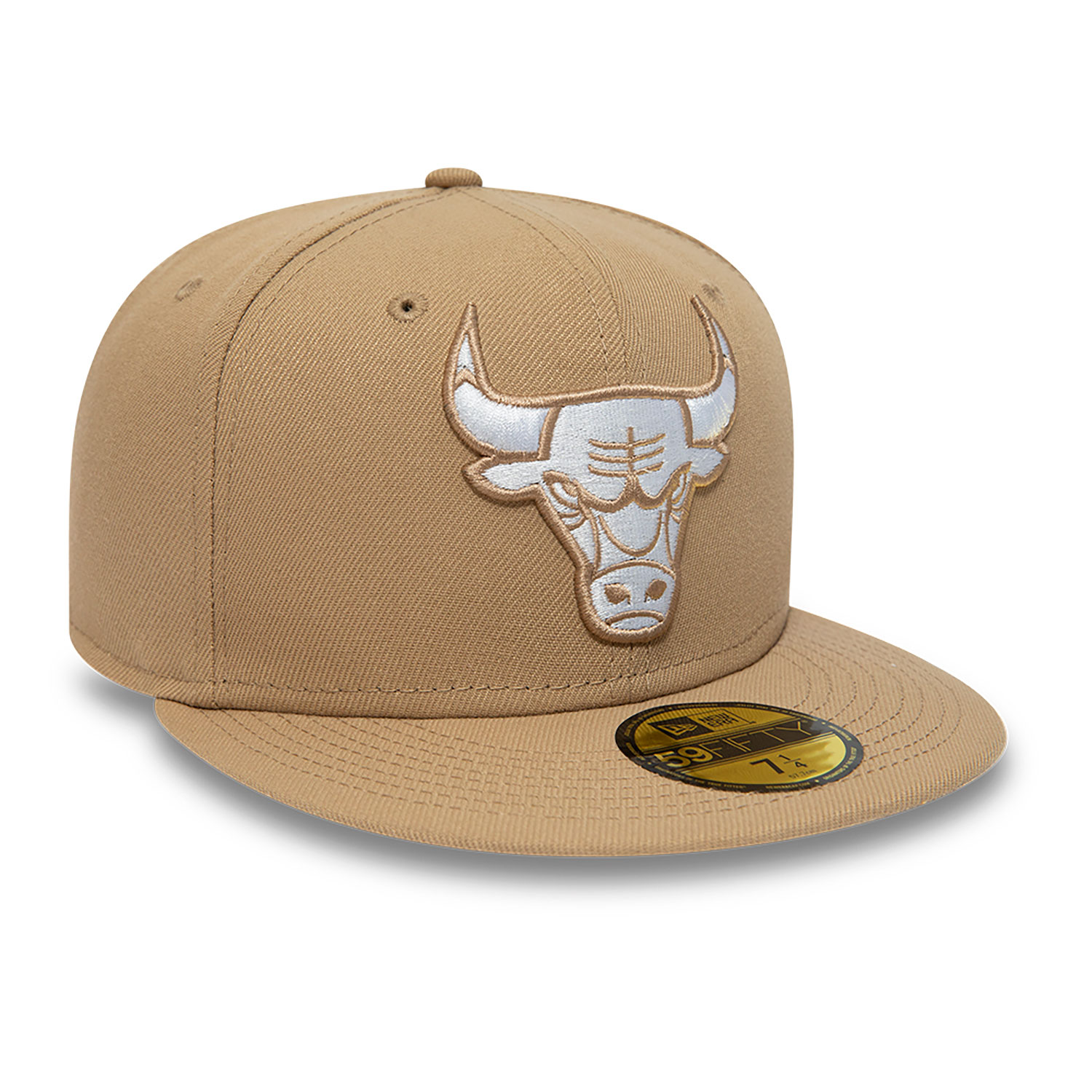 Chicago Bulls NBA Cold Brew Beige 59FIFTY Fitted Cap