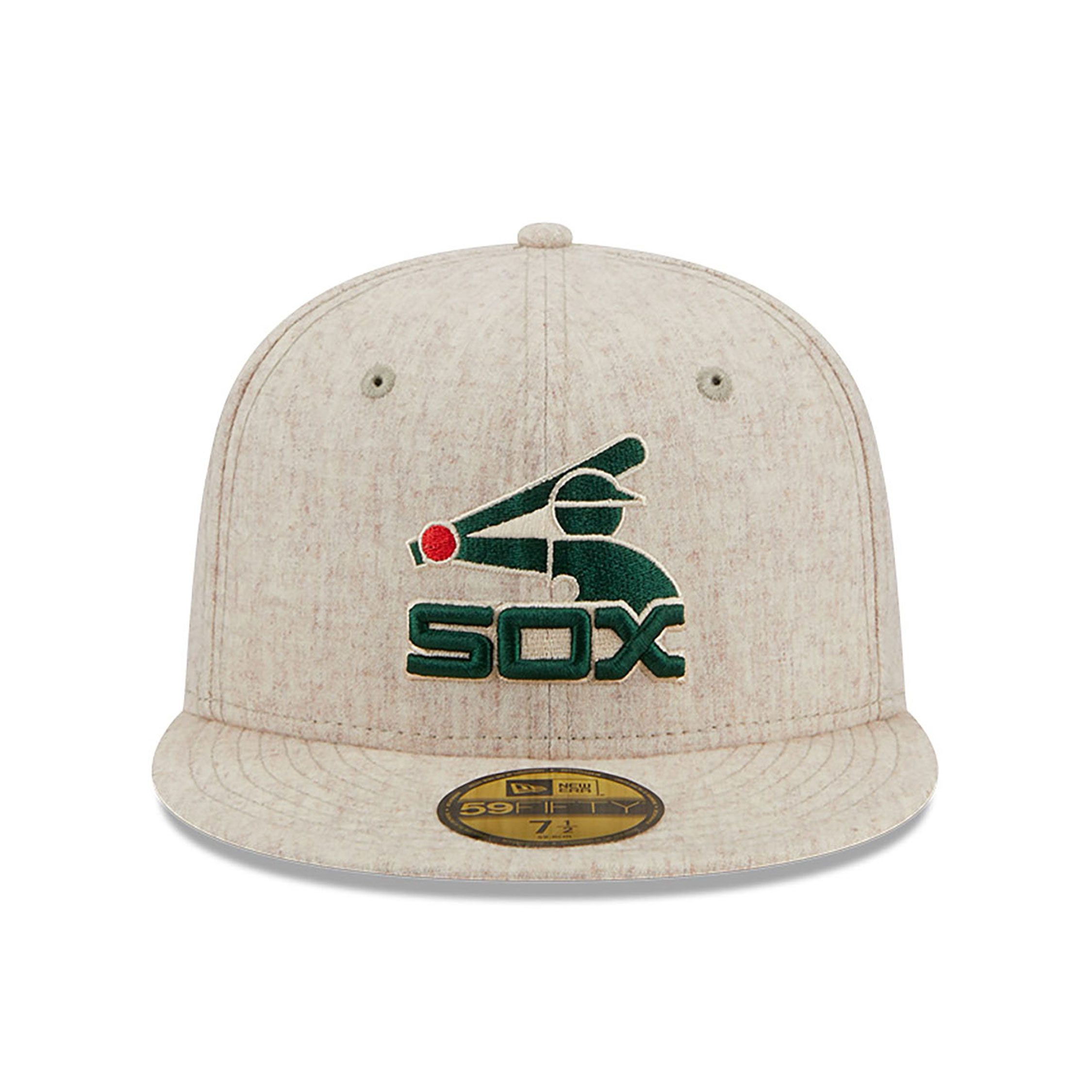 Chicago White Sox Wool Plaid Light Beige 59FIFTY Fitted Cap
