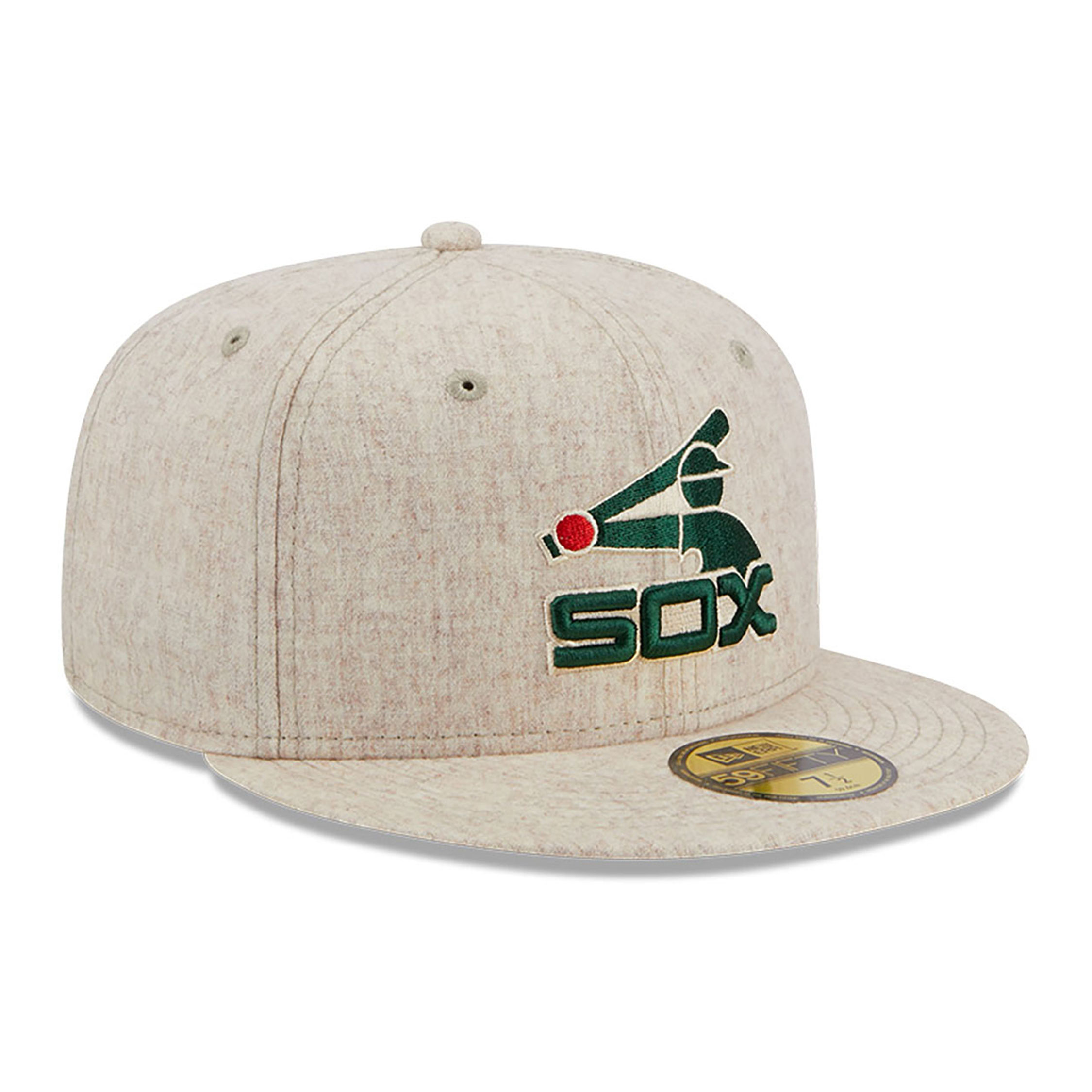 Chicago White Sox Wool Plaid Light Beige 59FIFTY Fitted Cap
