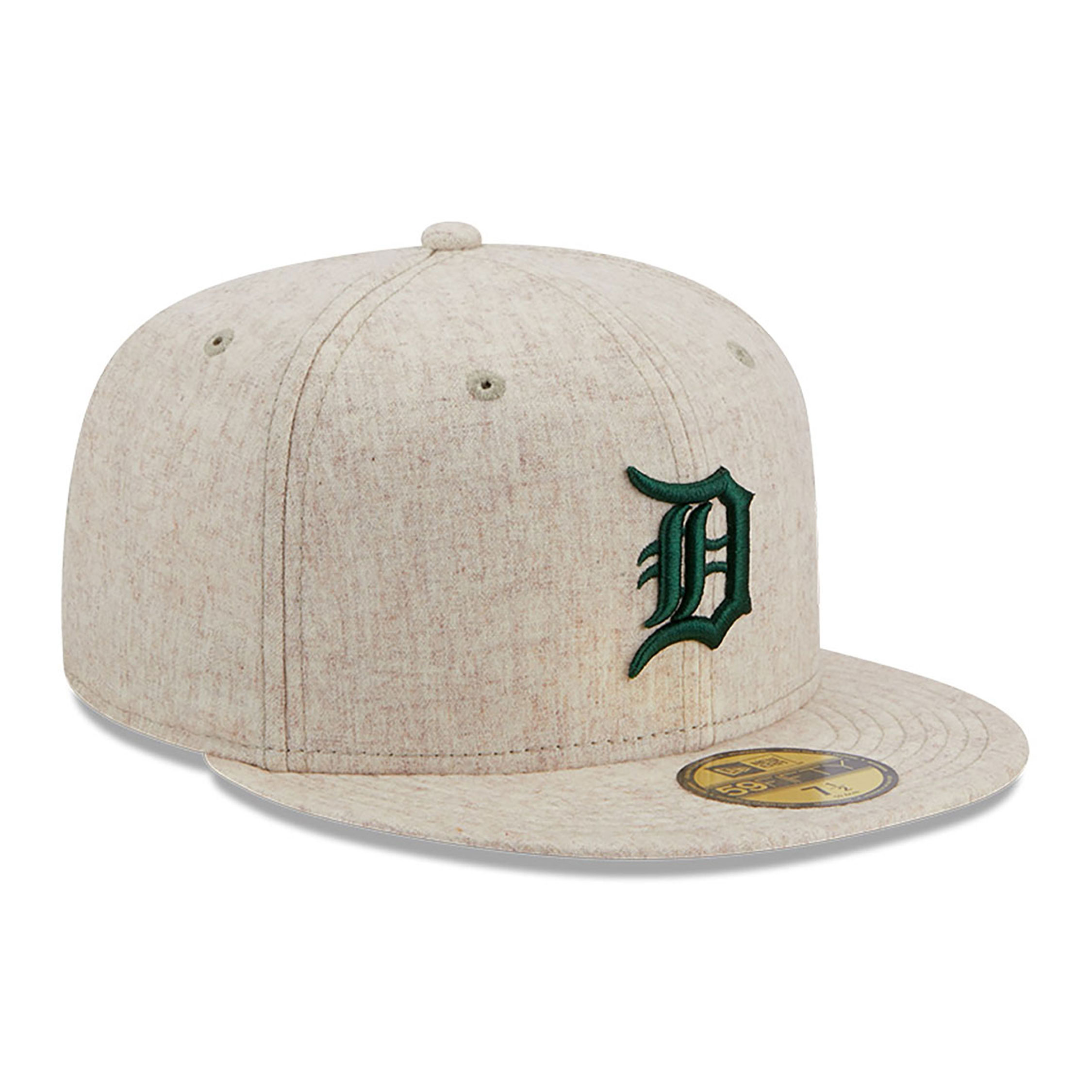 Detroit Tigers Wool Plaid Light Beige 59FIFTY Fitted Cap