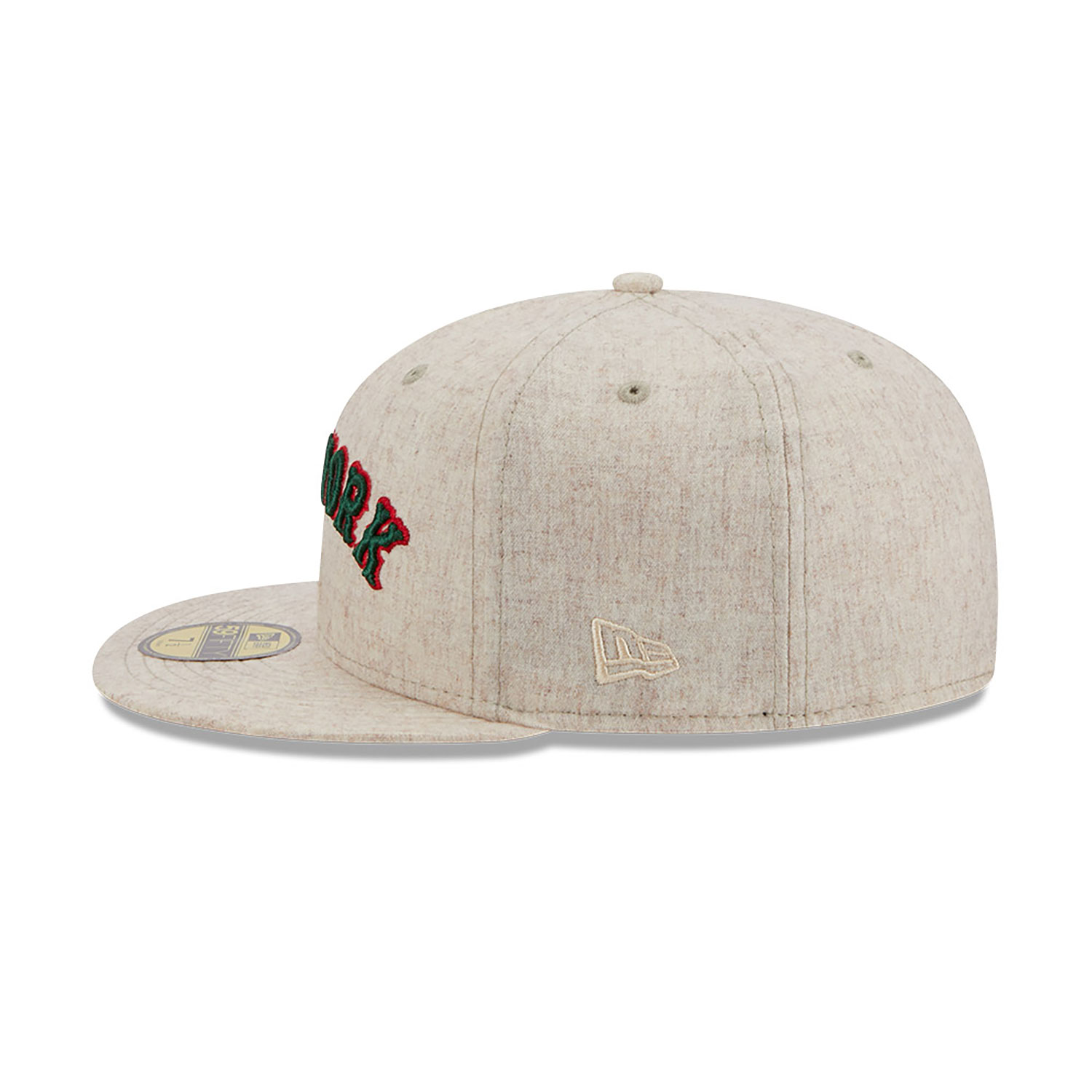New York Mets Wool Plaid Light Beige 59FIFTY Fitted Cap