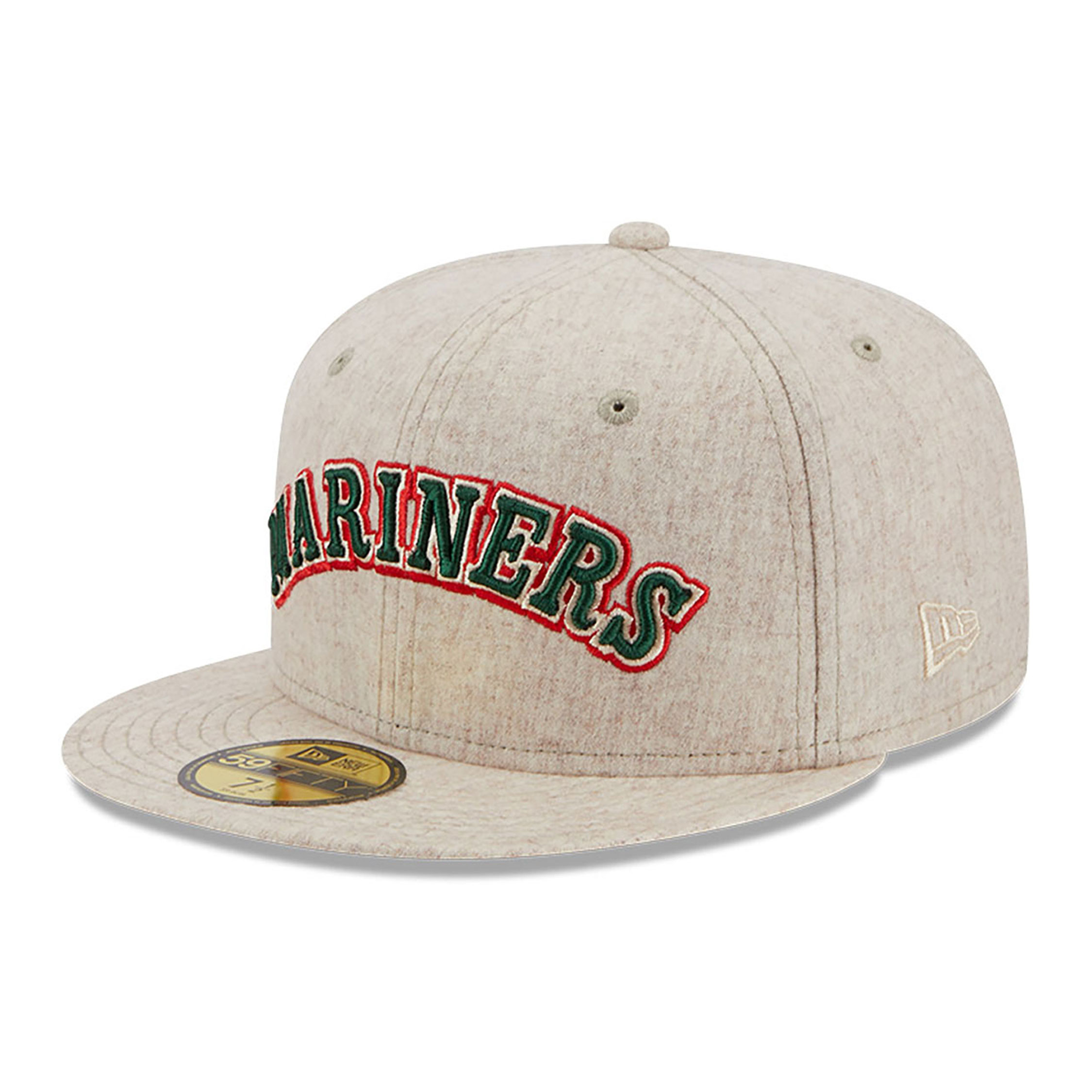 Seattle Mariners Wool Plaid Light Beige 59FIFTY Fitted Cap
