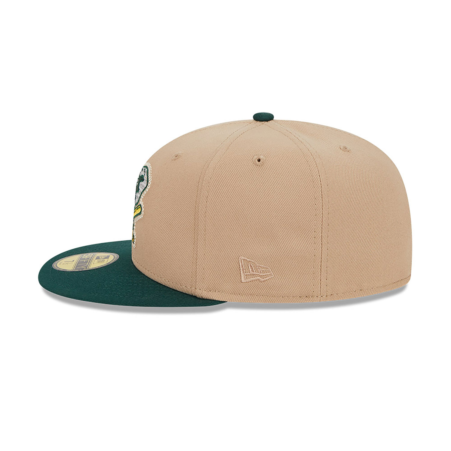 Oakland Athletics Needlepoint Light Beige 59FIFTY Fitted Cap