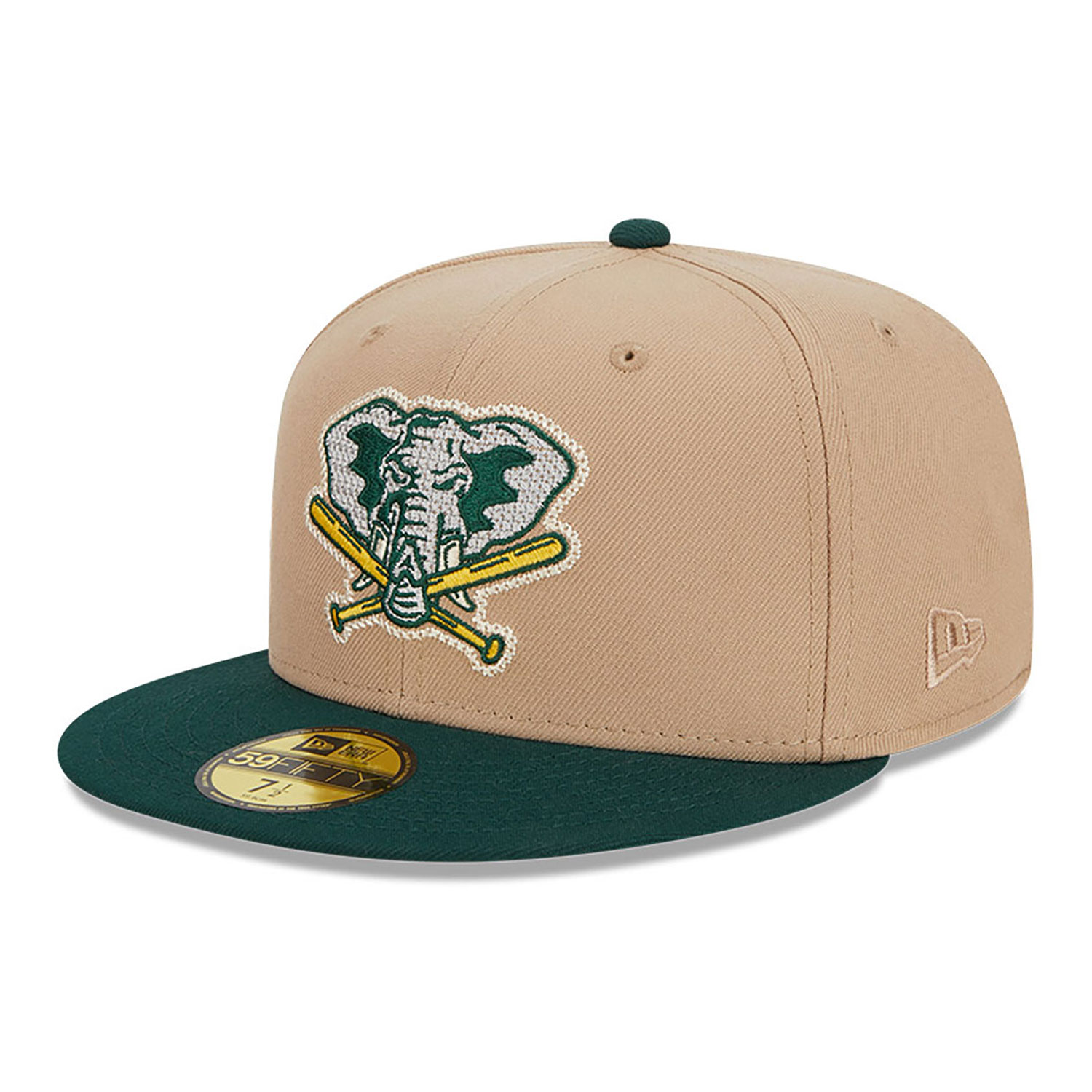 Oakland Athletics Needlepoint Light Beige 59FIFTY Fitted Cap