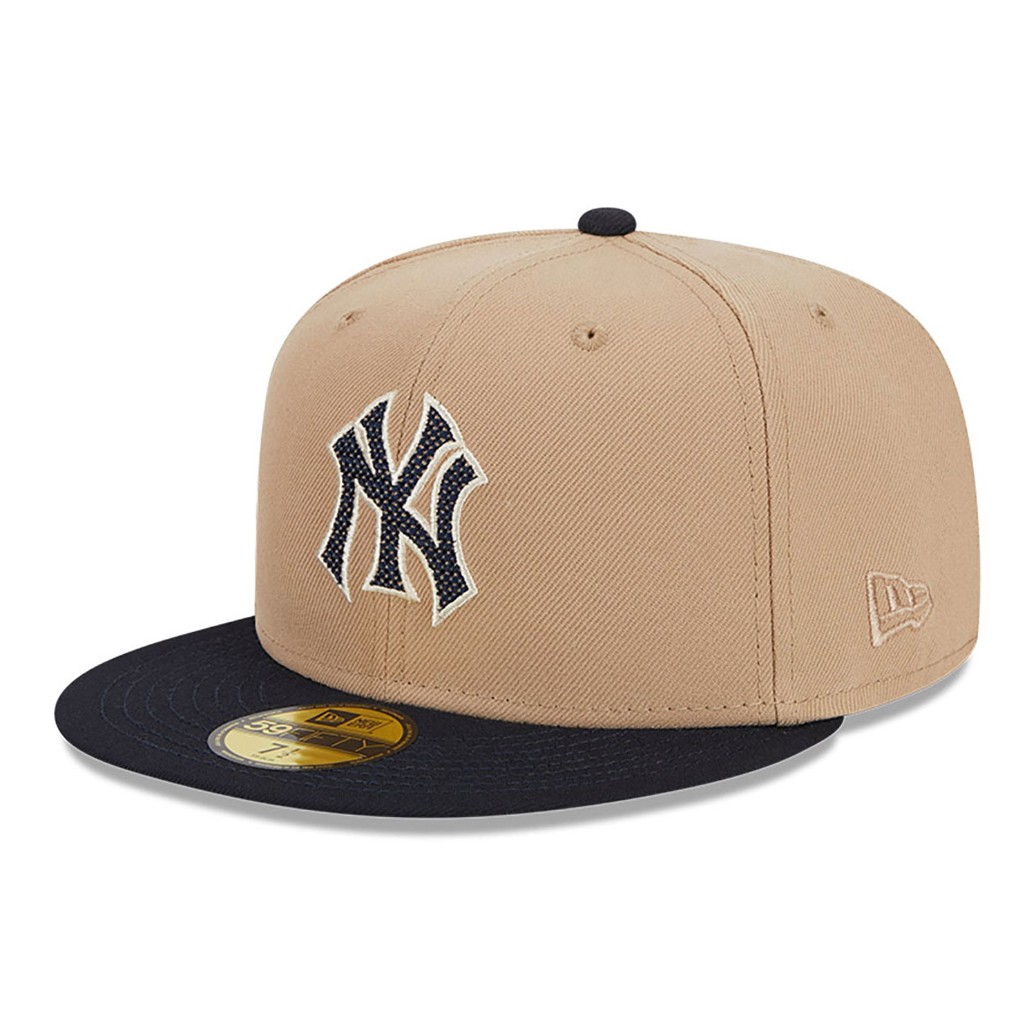 New York Yankees Needlepoint Light Beige 59FIFTY Fitted Cap